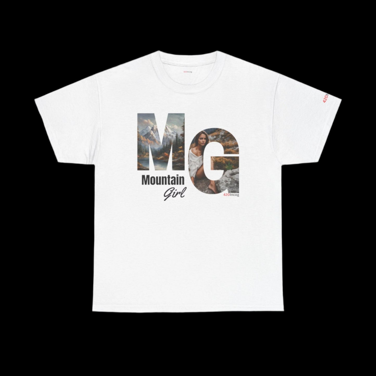 Incog Graphic Tee featuring the Mountain Girl strain