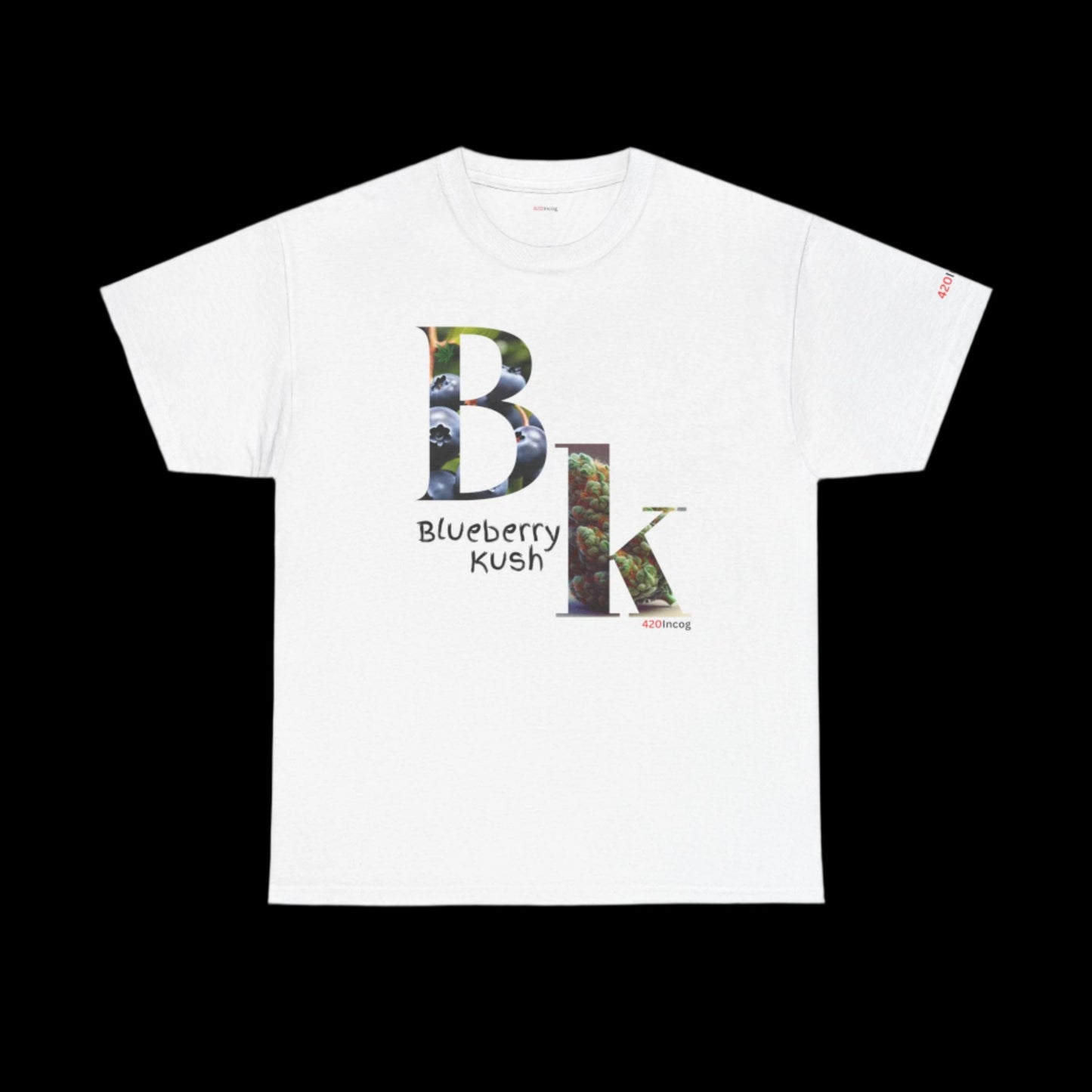 Incog Graphic Tee featuring the Blueberry Kush strain