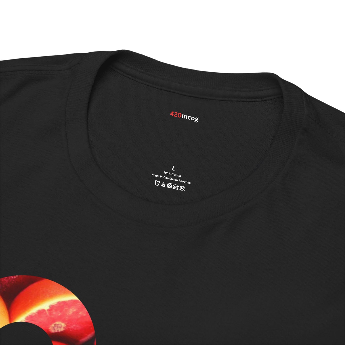 Incog Graphic Tee featuring the Grapefruit Goddess strain