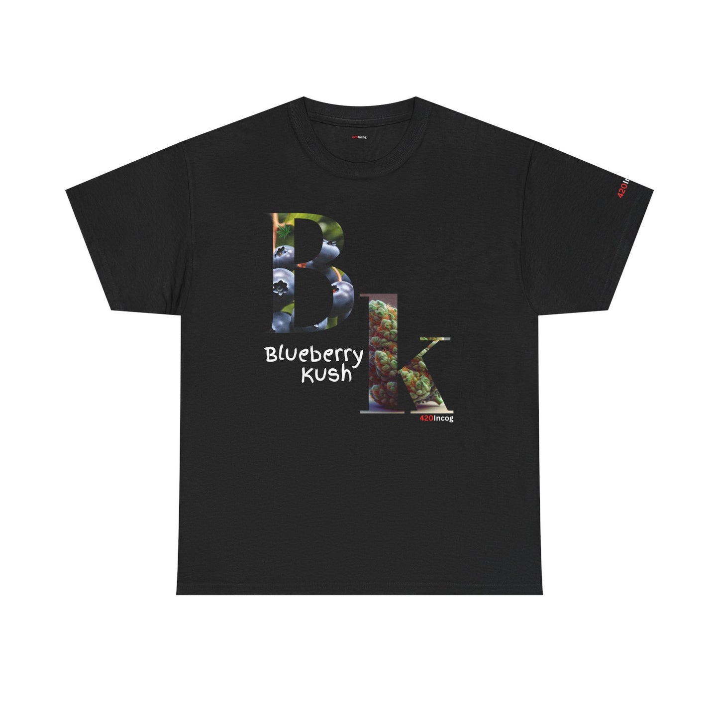 Incog Graphic Tee featuring the Blueberry Kush strain