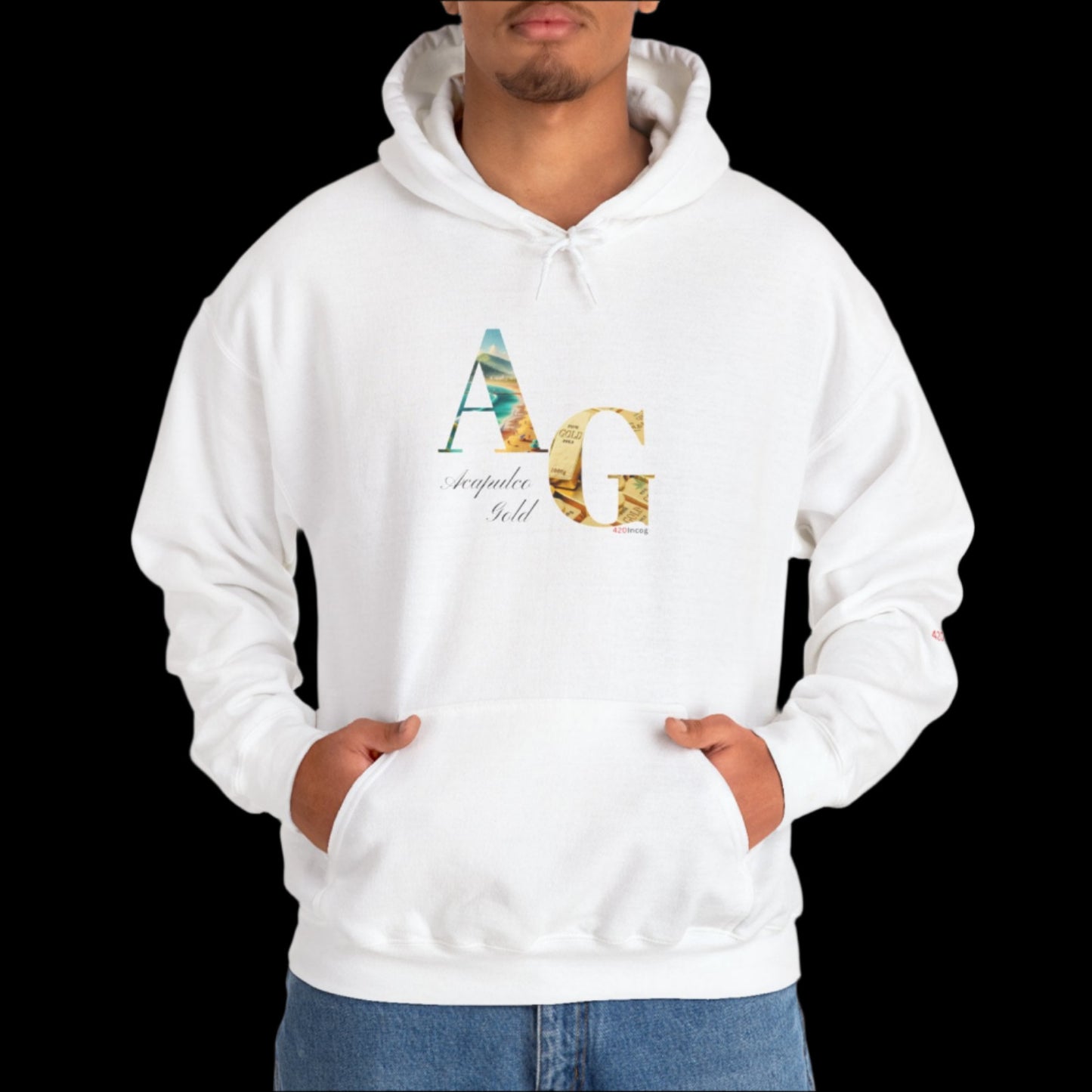 Incog Graphic Sweatshirt featuring the Acapulco Gold strain