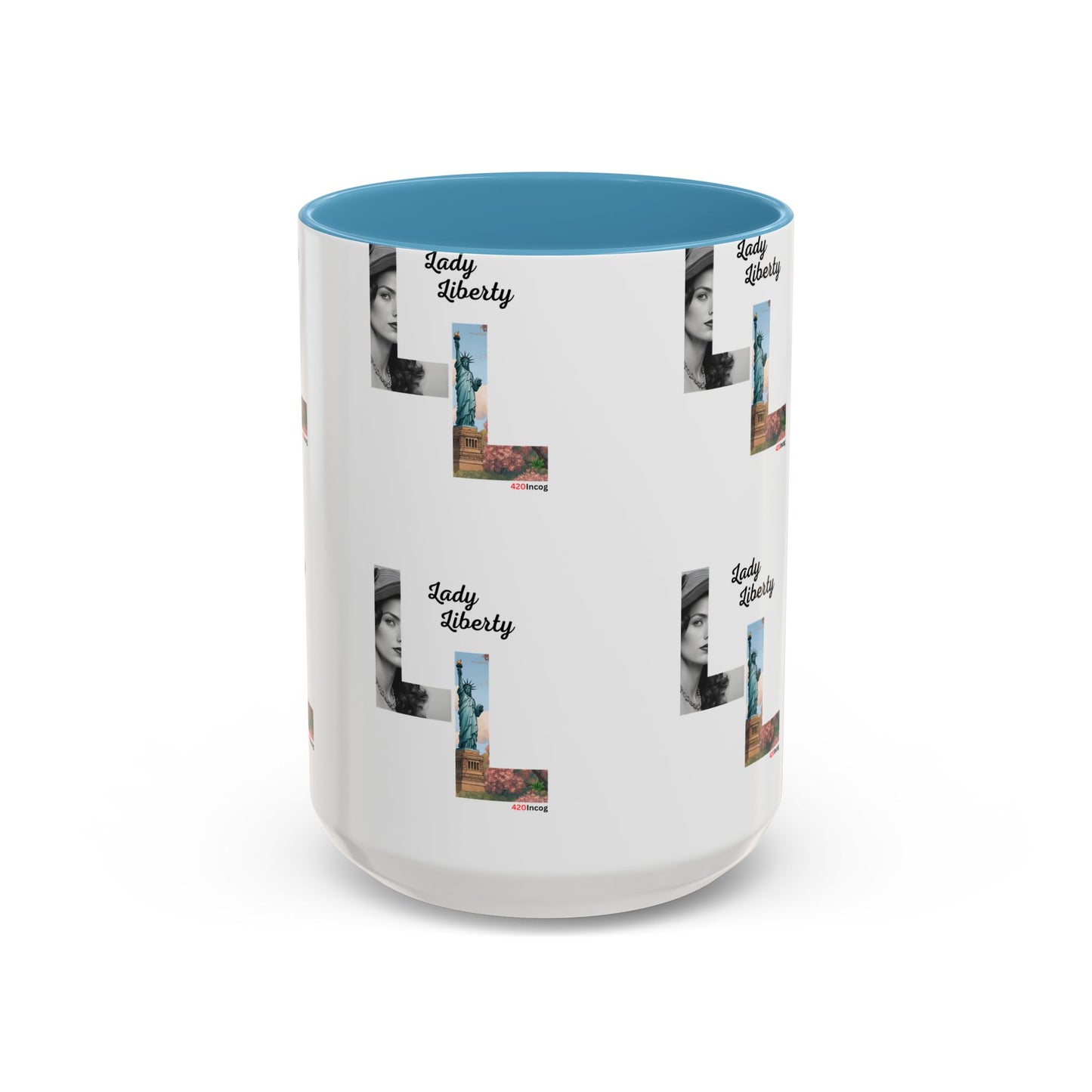 420Incog Big 'Ol Coffee Mug featuring the Lady Liberty strain
