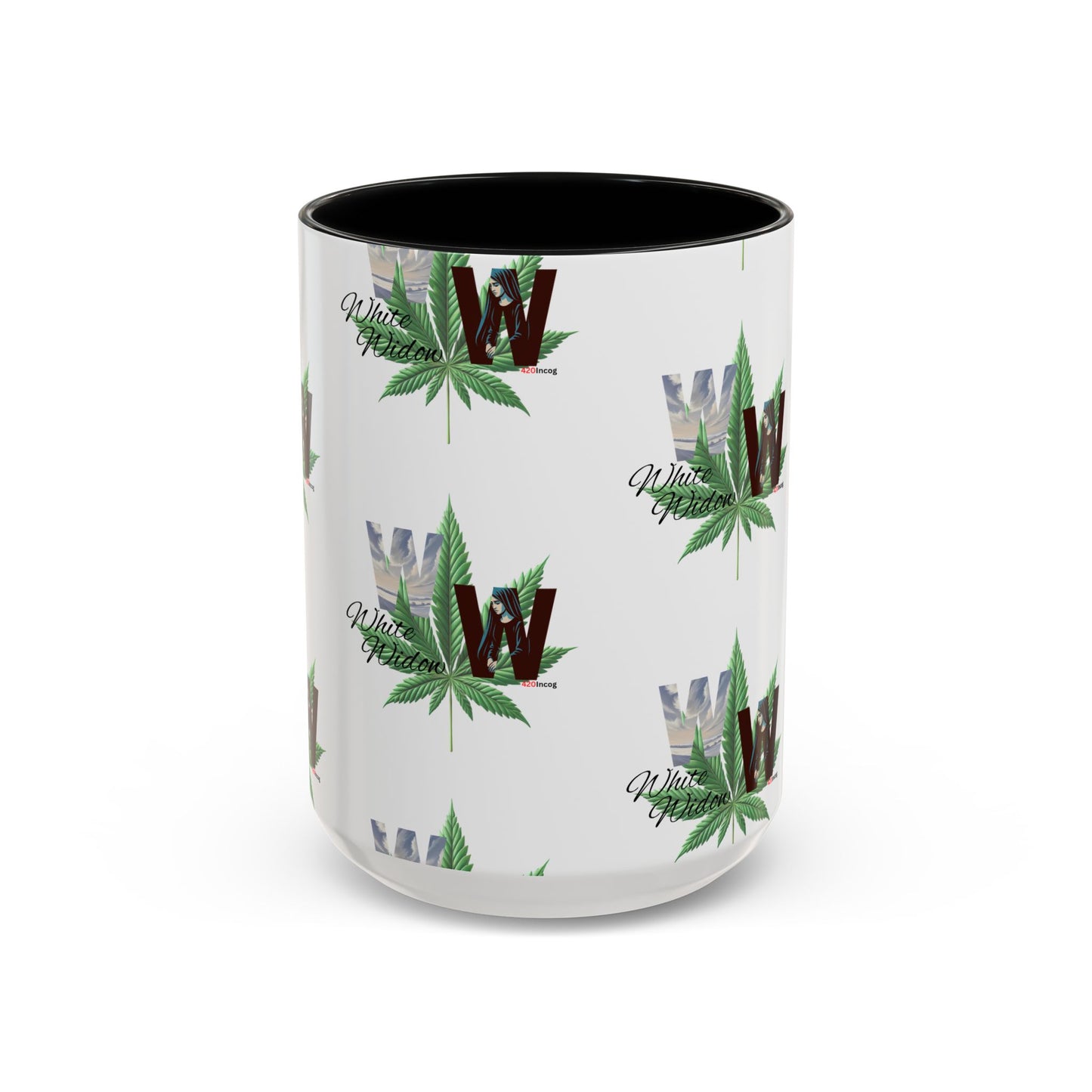 420Incog Big 'Ol Coffee Mug featuring the White Widdow strain