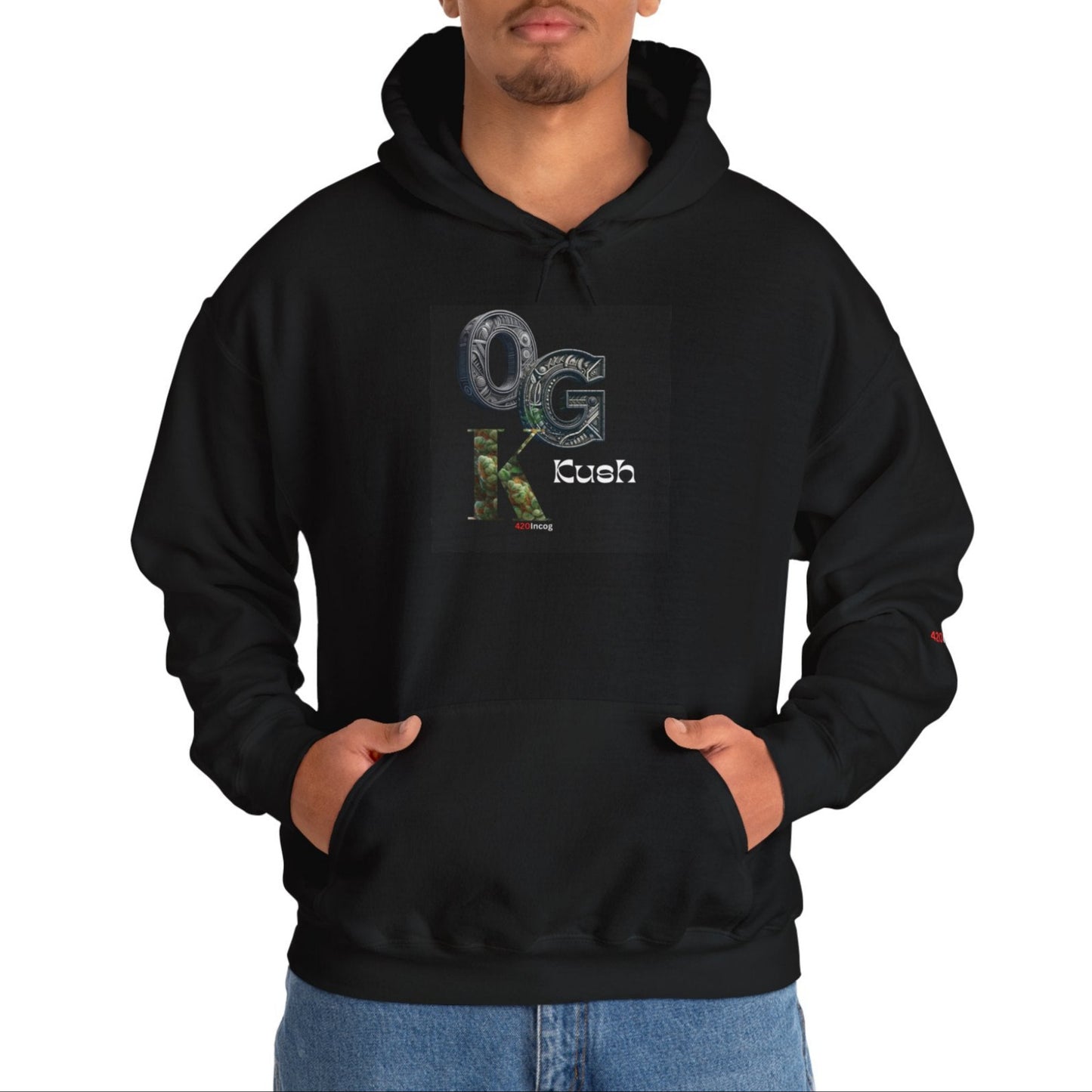 Incog Graphic Sweatshirt featuring the OG Kush strain