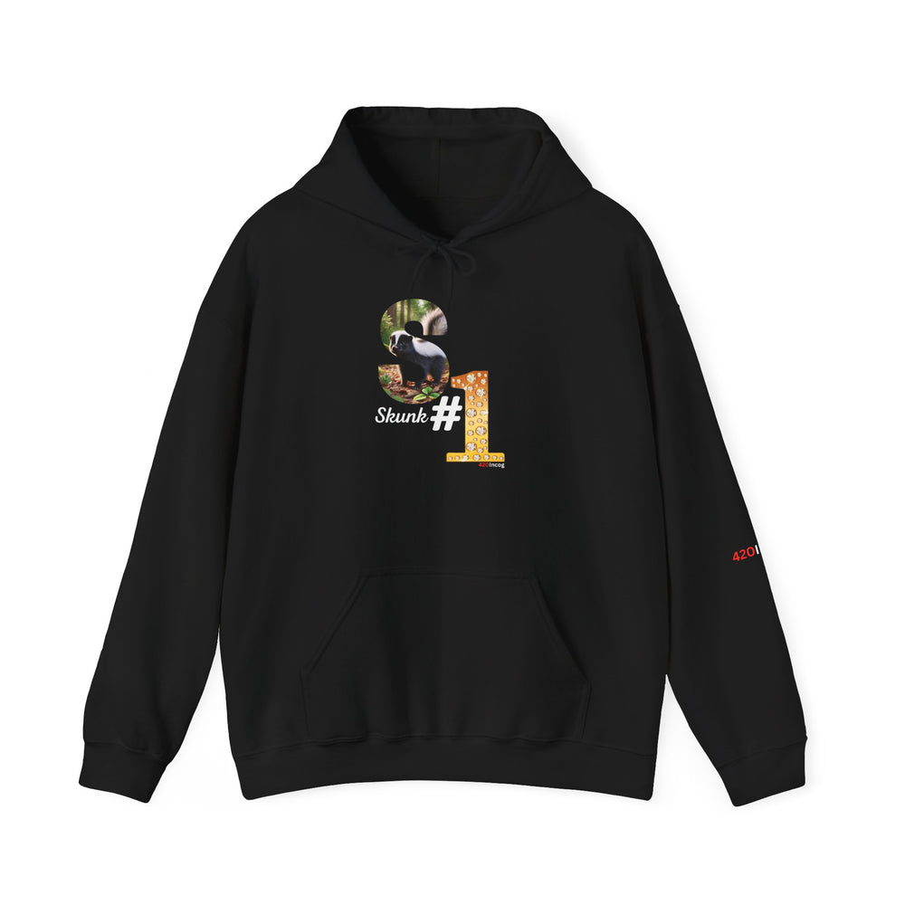 Incog Graphic Sweatshirt featuring the Skunk #1 strain