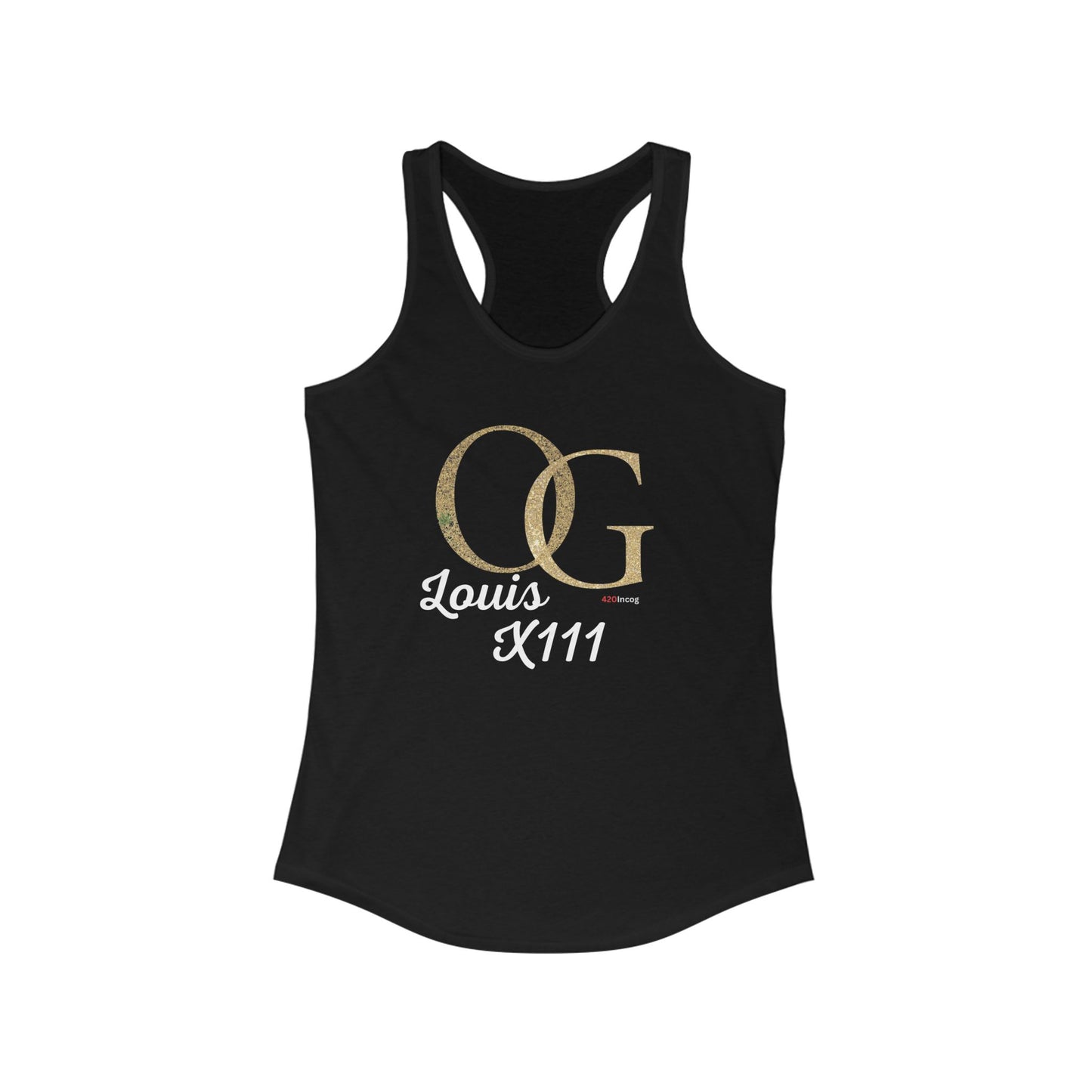 Incog Women's Racerback with the Louis OG X111 strain