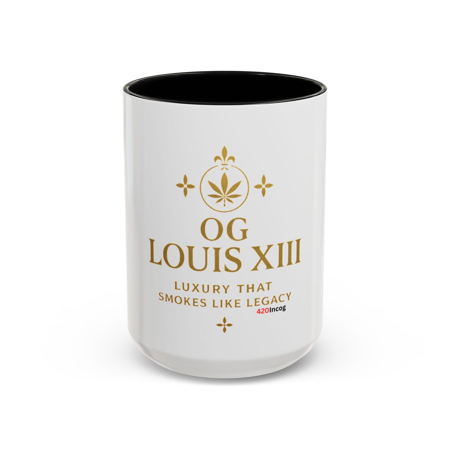 420Incog Big 'Ol Coffee Mug featuring the OG Louis X111 strain