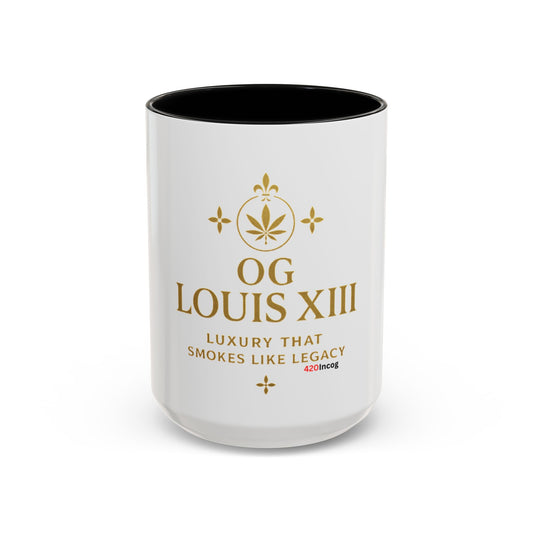420Incog Big 'Ol Coffee Mug featuring the OG Louis X111 strain
