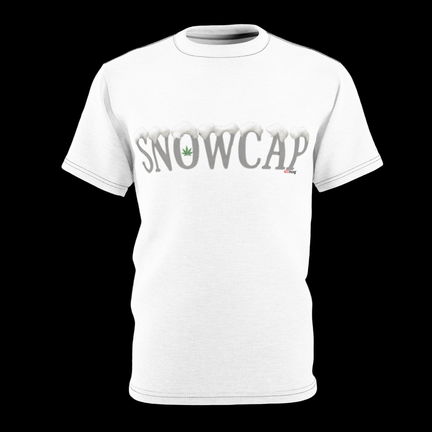 Incog Street Tee featuring the Snowcap strain