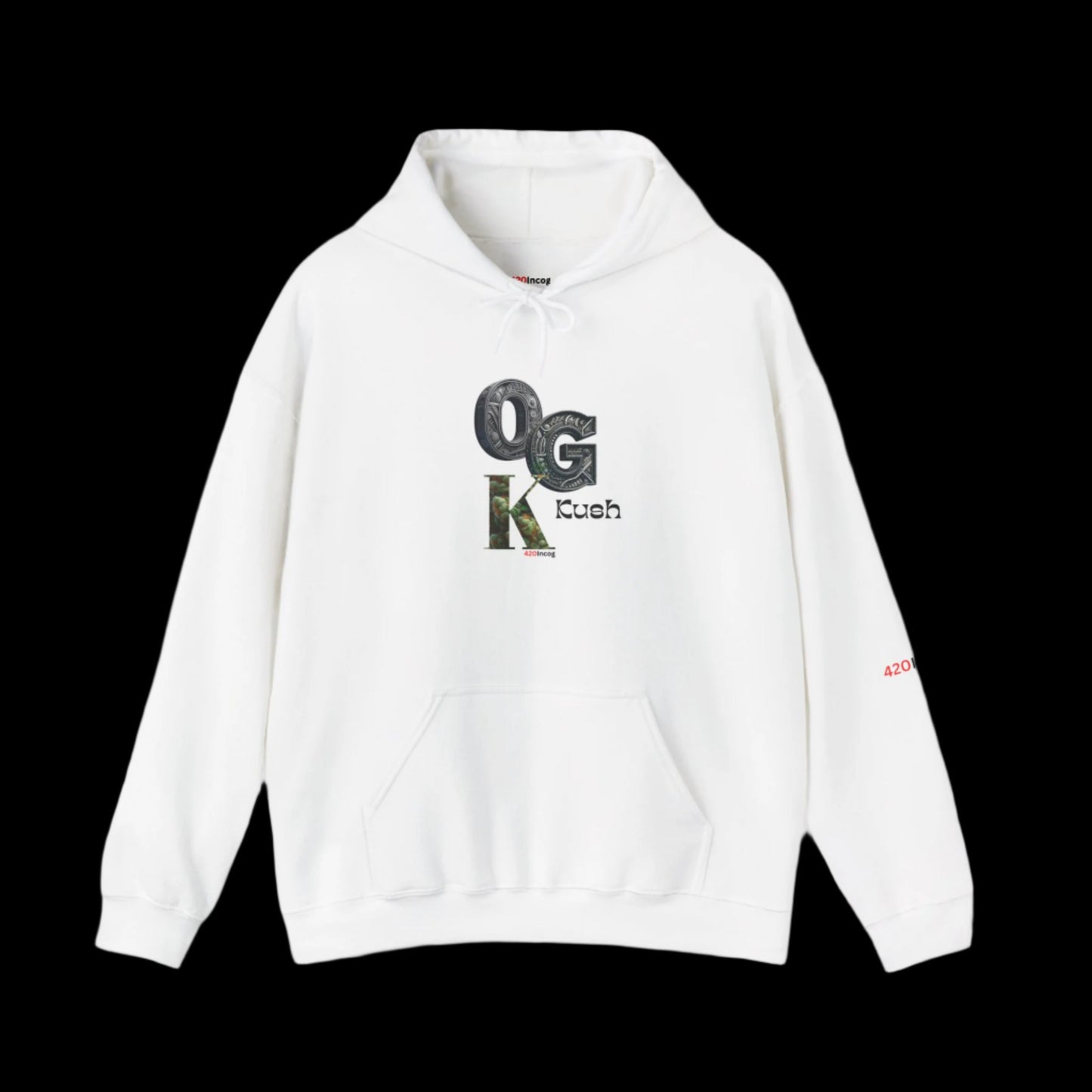 Incog Graphic Sweatshirt featuring the OG Kush strain