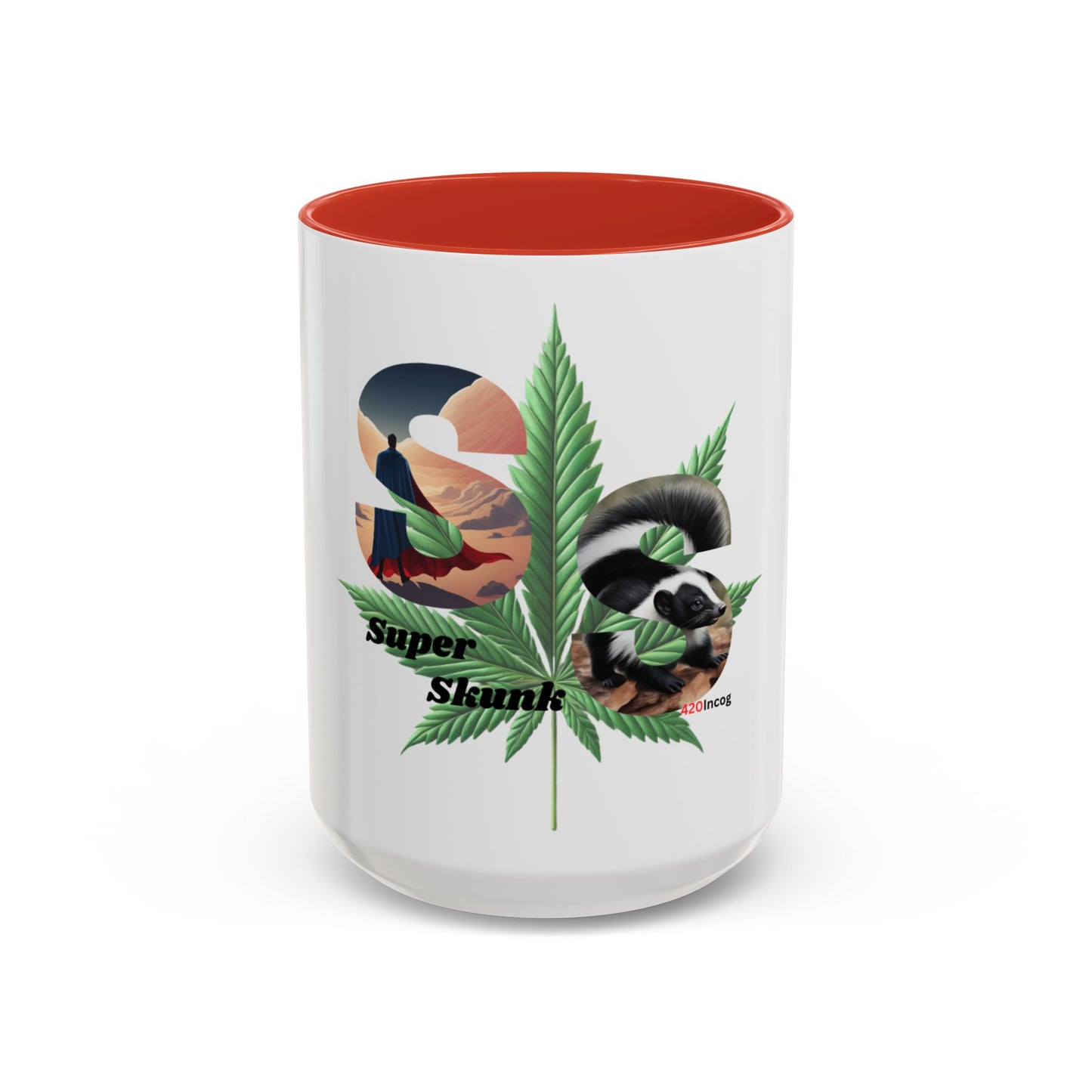 420Incog Big 'Ol Coffee Mug featuring the Super Skunk strain