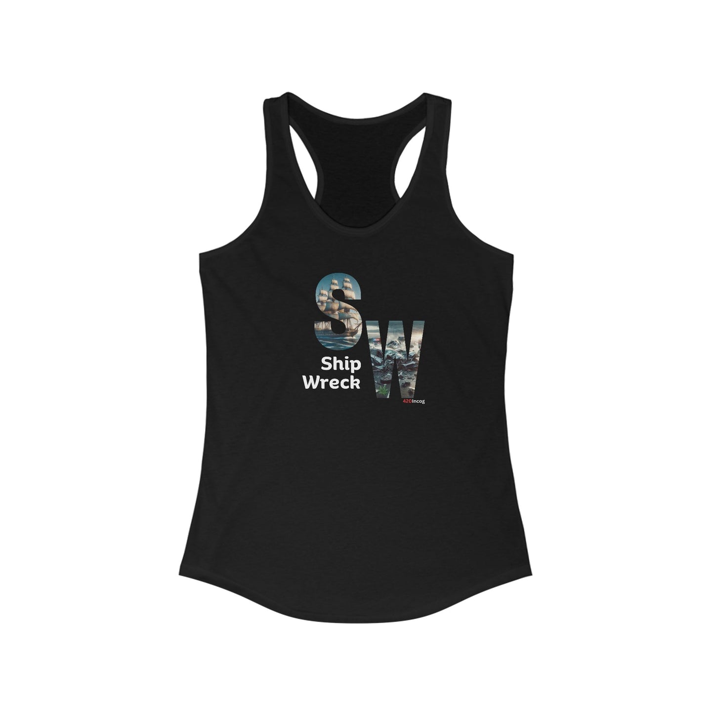 Incog Women's Racerback with the Shipwreck strain