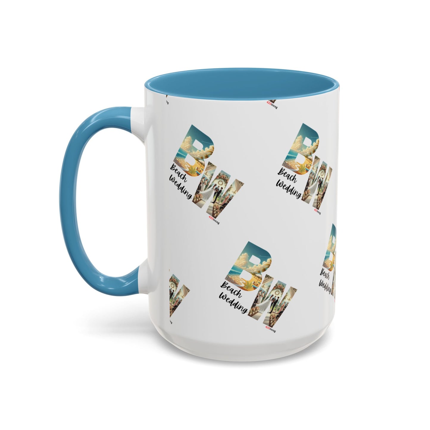 420Incog Big 'Ol Coffee Mug featuring the Beach Wedding strain