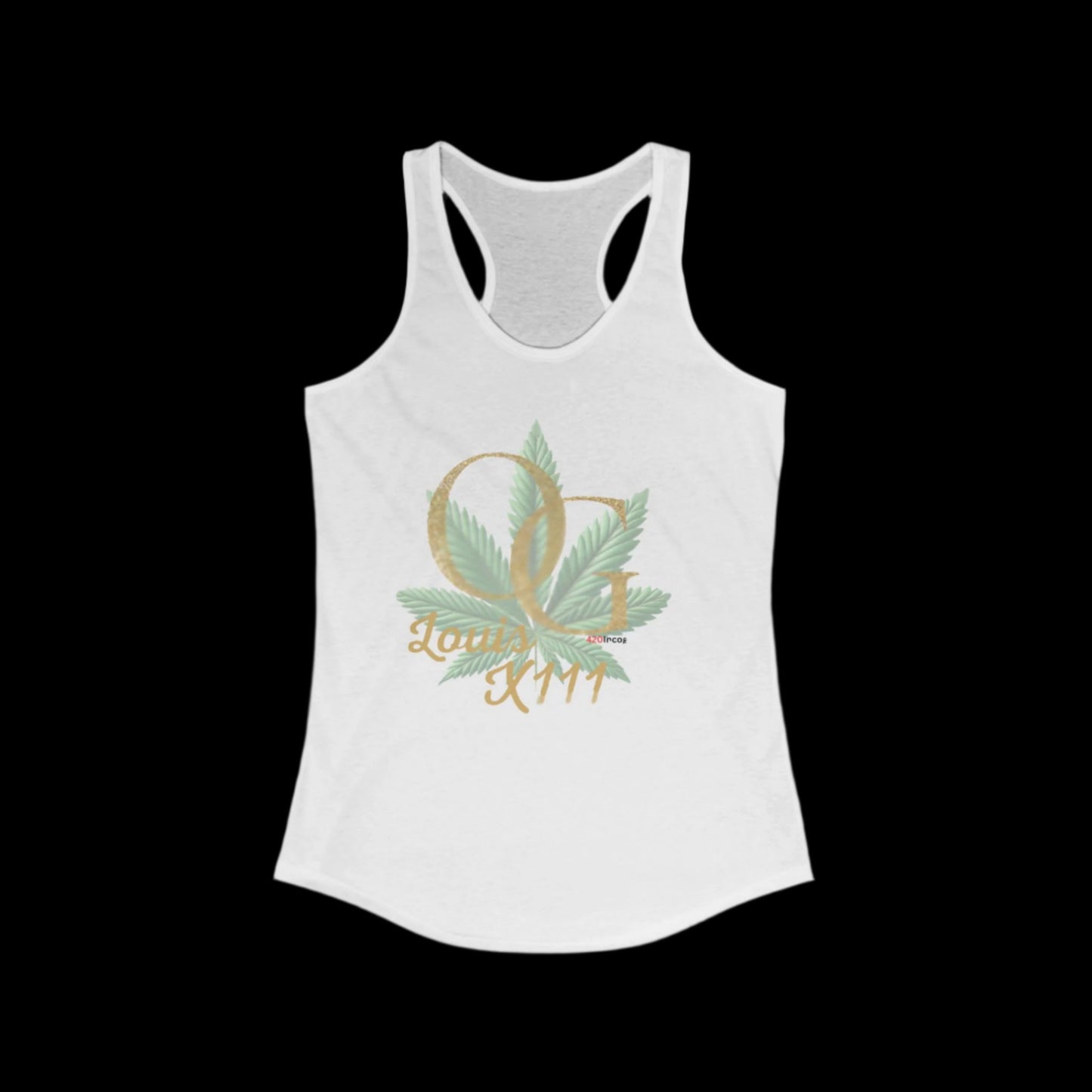 Iconic Women's Racerback with the Louis OG X111 strain