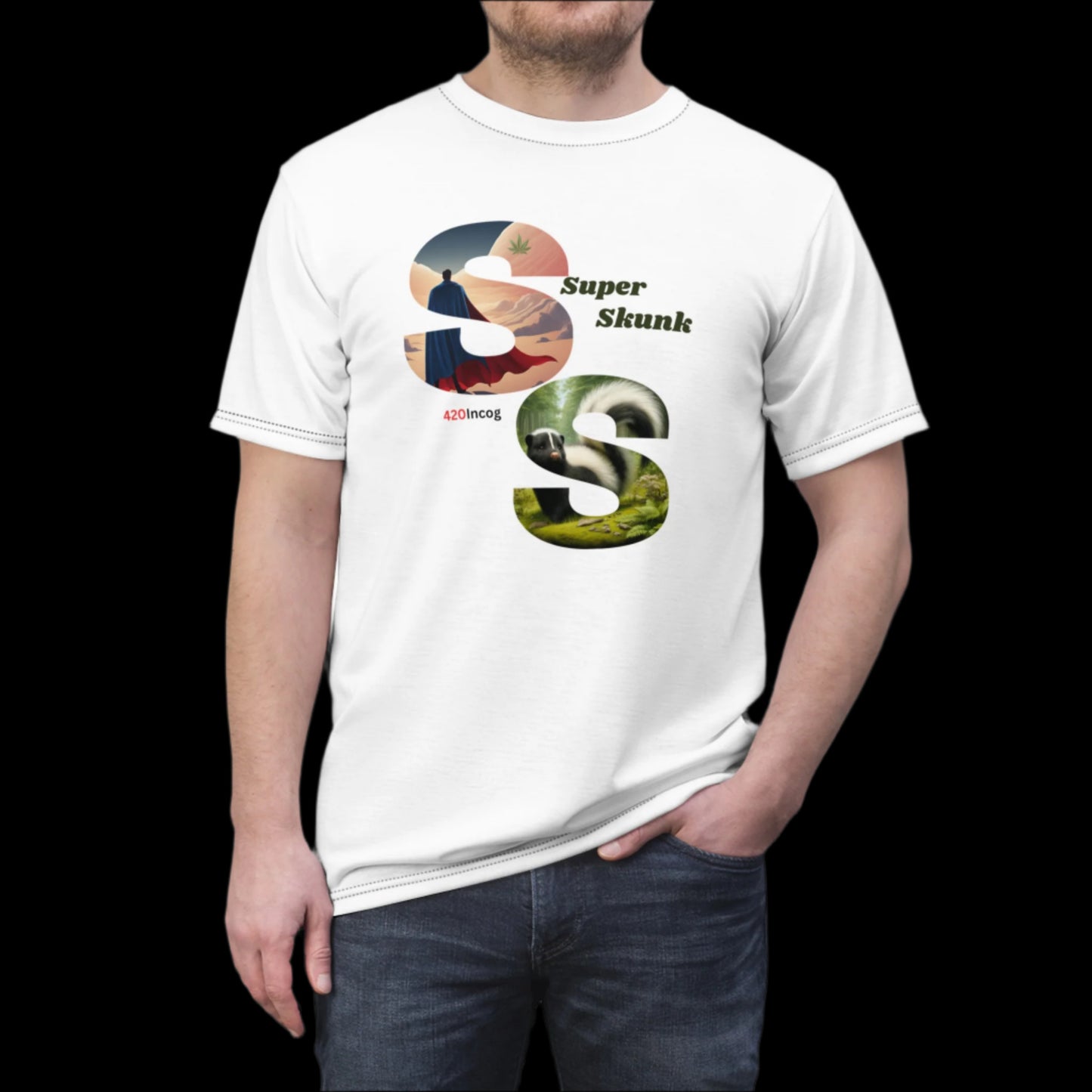 Incog Street Tee featuring the Super Skunk strain