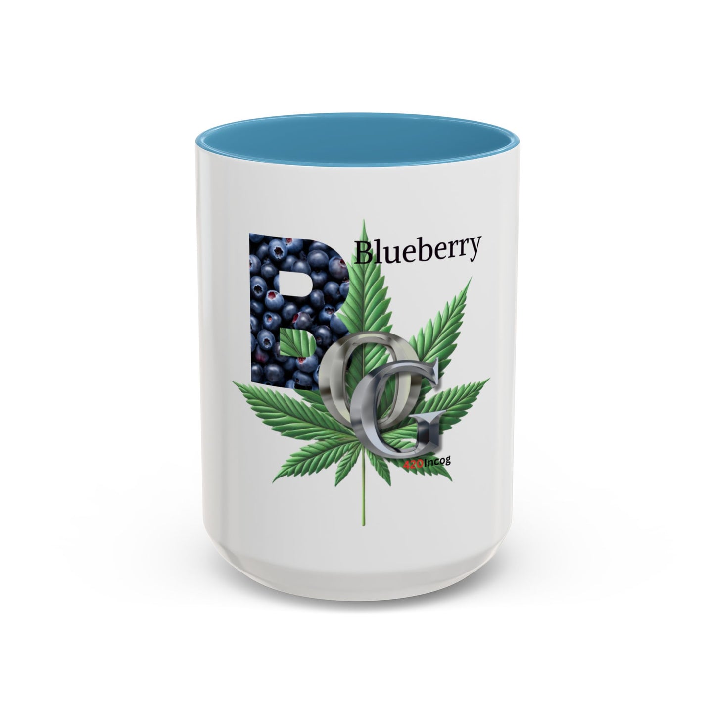 420Incog Big 'Ol Coffee Mug featuring the Blueberry OG strain