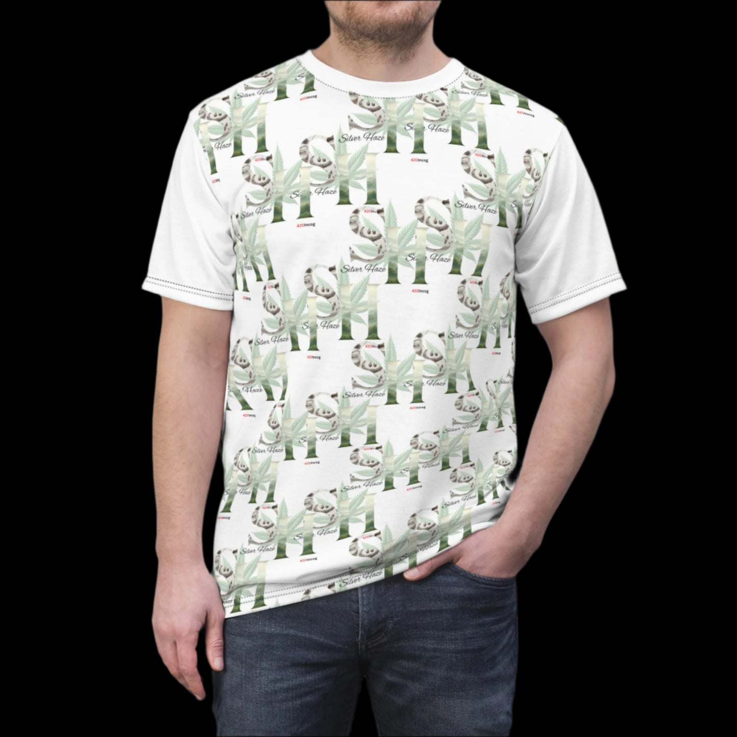 Iconic Bold Street Tee featuring the Silver Haze strain