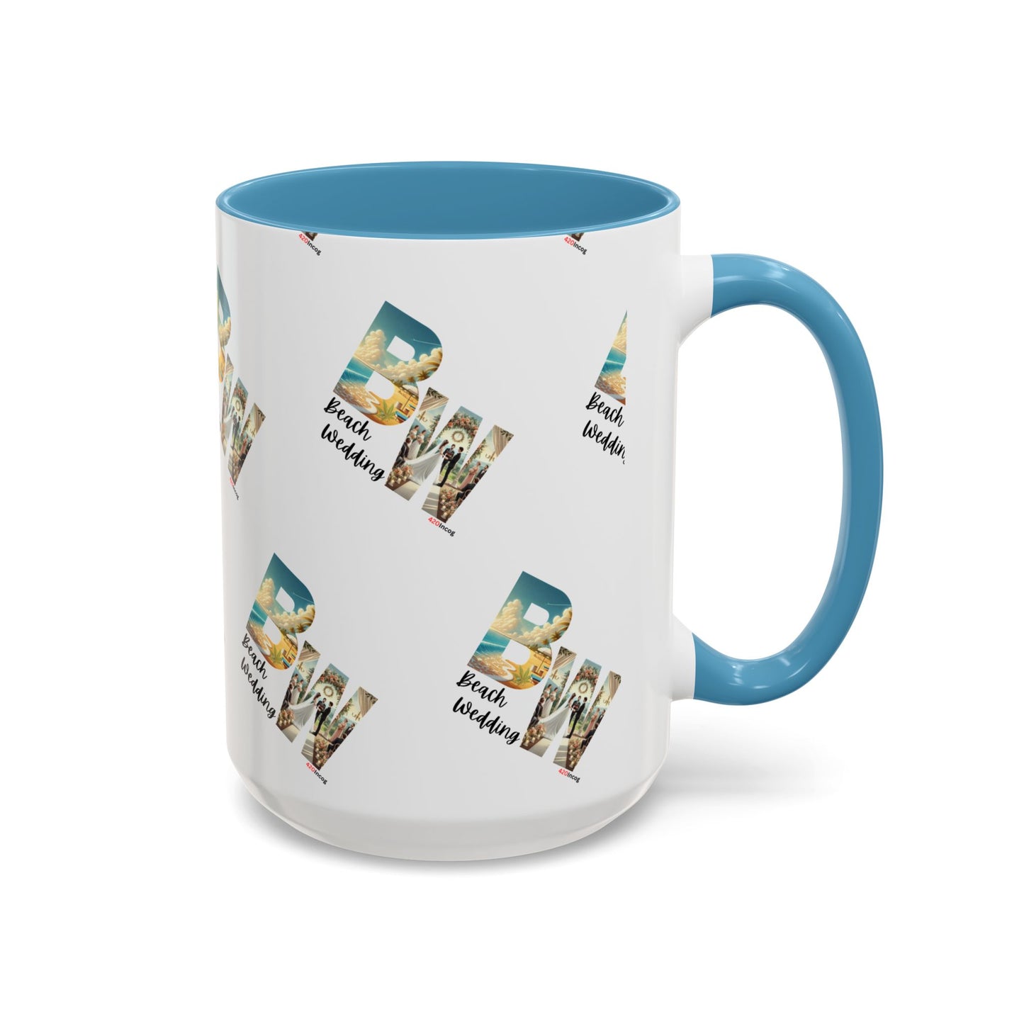 420Incog Big 'Ol Coffee Mug featuring the Beach Wedding strain