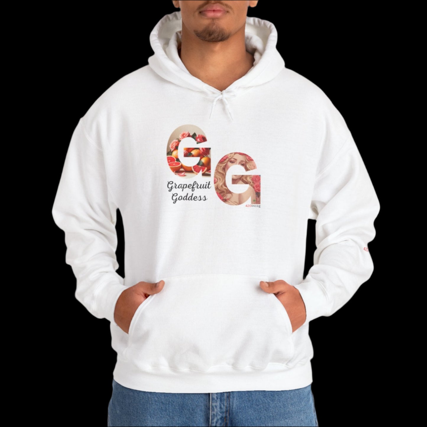 Incog Graphic Sweatshirt featuring the Grapefruit Goddess strain v2.0