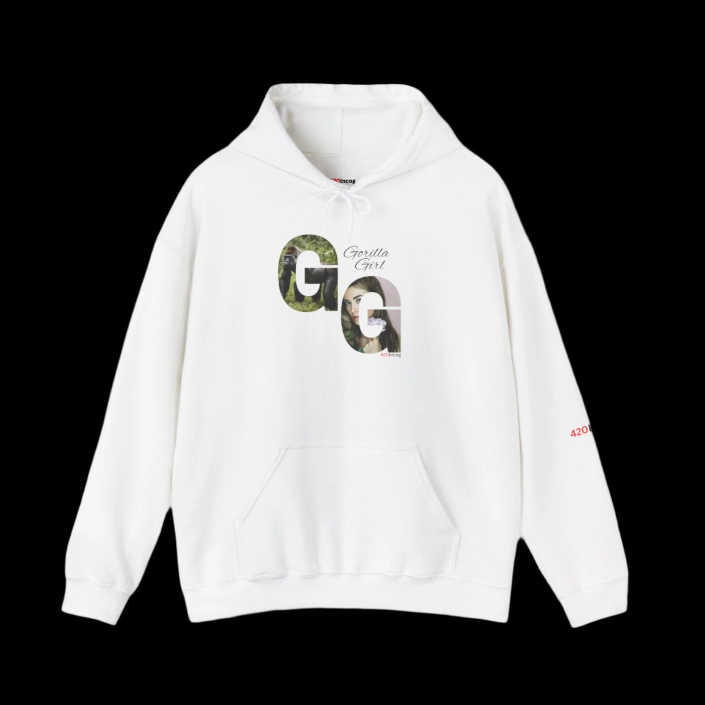 Incog Graphic Sweatshirt featuring the Gorilla Girl strain