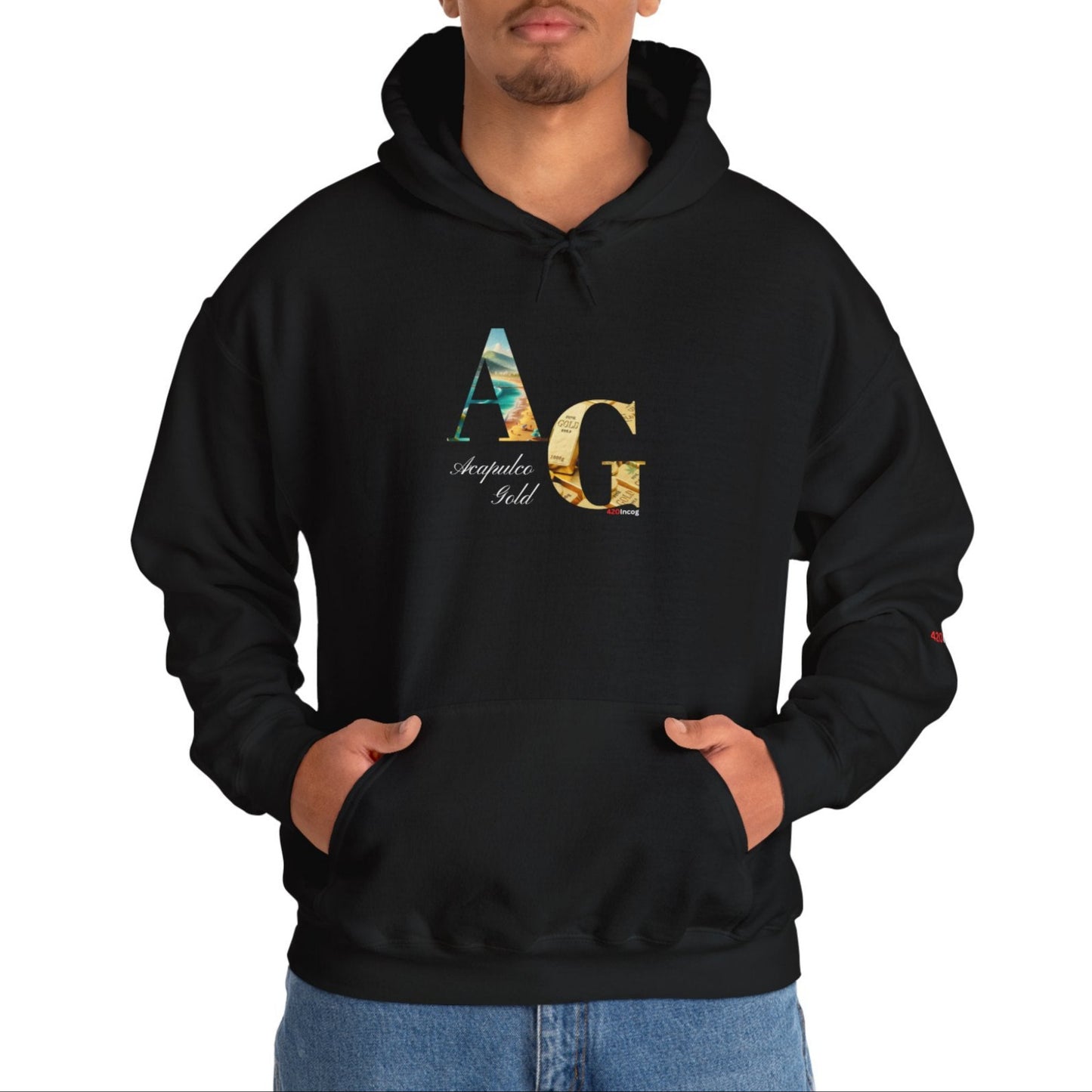 Incog Graphic Sweatshirt featuring the Acapulco Gold strain