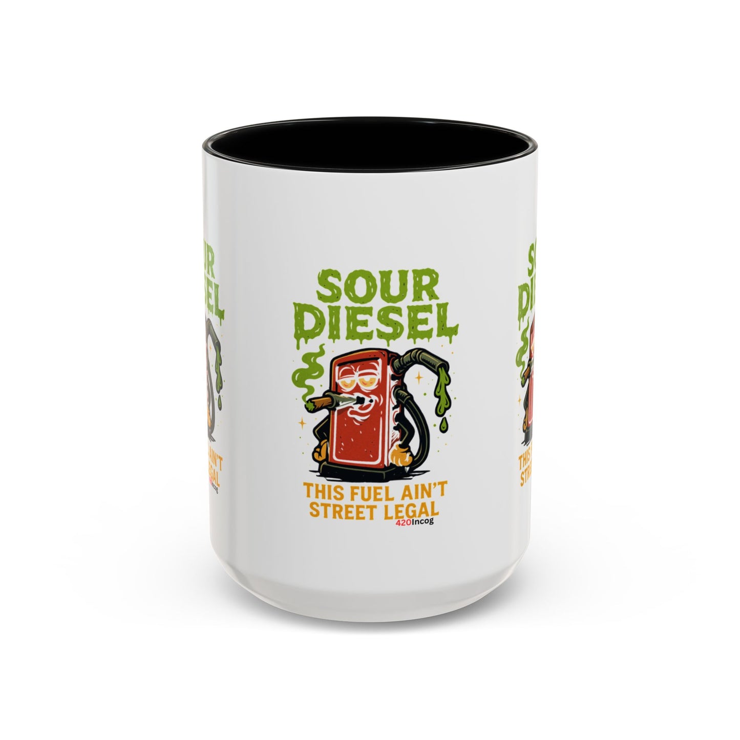 420Incog Big 'Ol Coffee Mug featuring the Sour Diesel strain