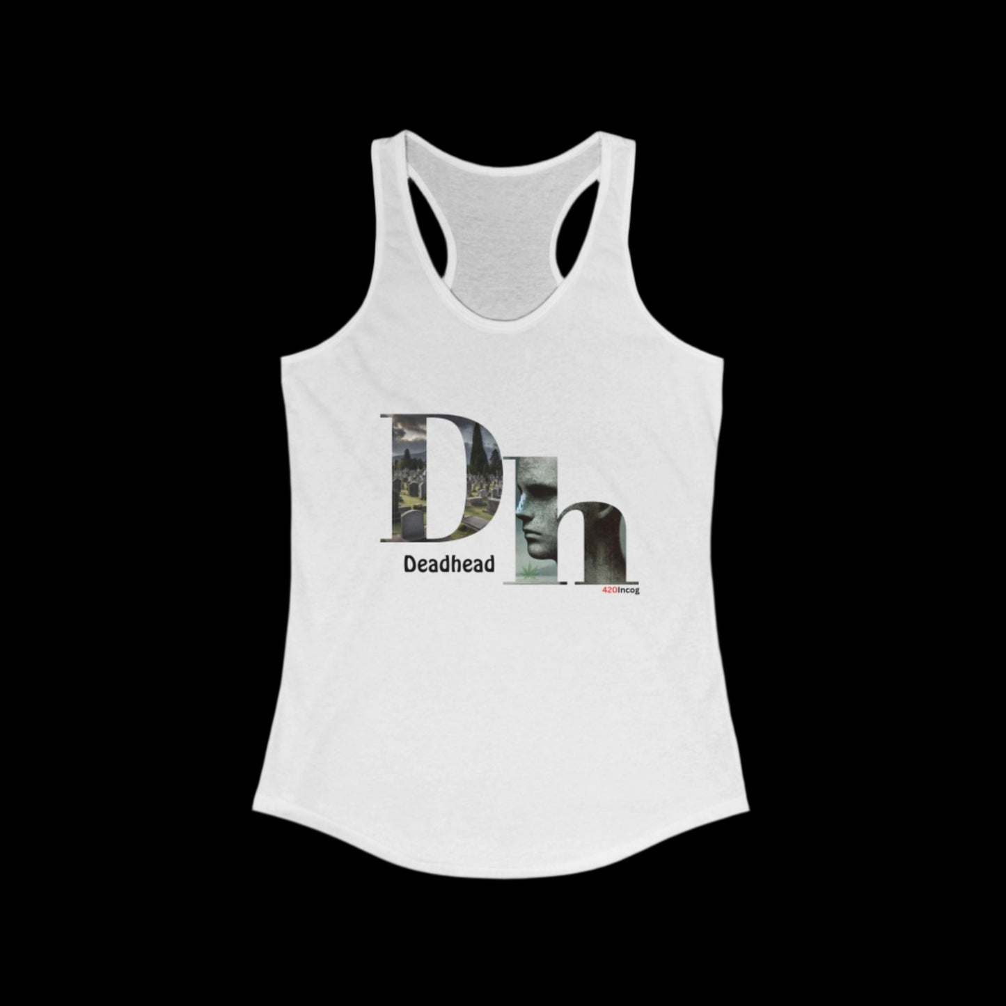 Incog Women's Racerback with the Deadhead strain