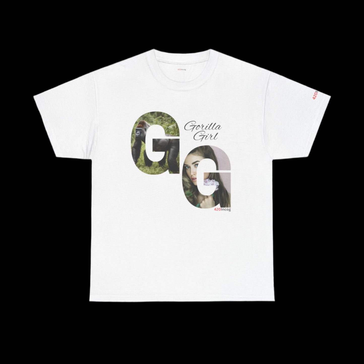Incog Graphic Tee featuring the Gorilla Girl strain