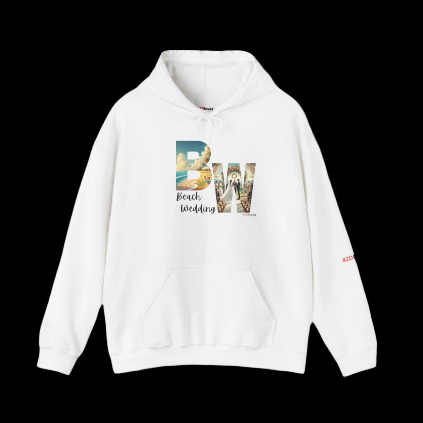Incog Graphic Sweatshirt featuring the Beach Wedding strain