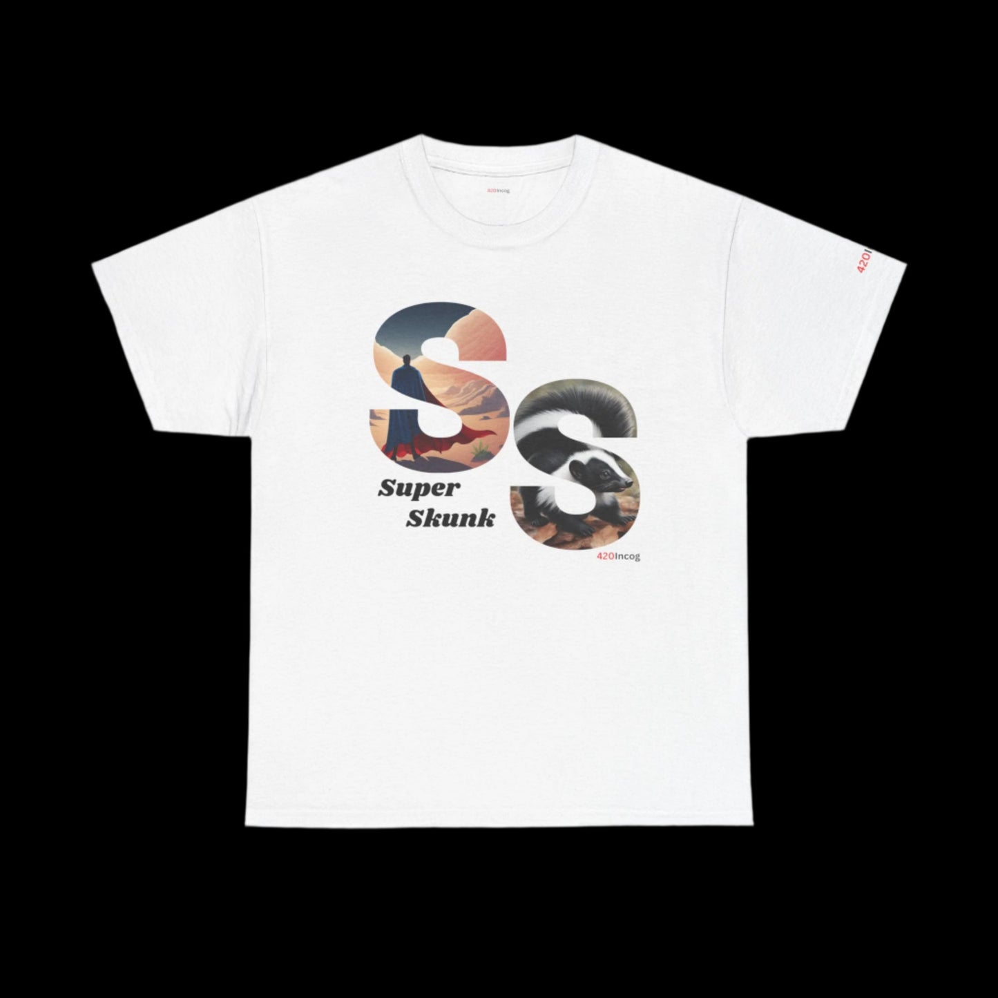 Incog Graphic Tee featuring the Super Skunk strain