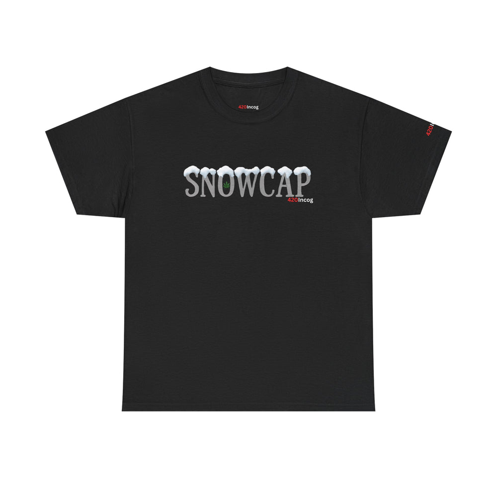 Incog Graphic Tee featuring the Snowcap strain