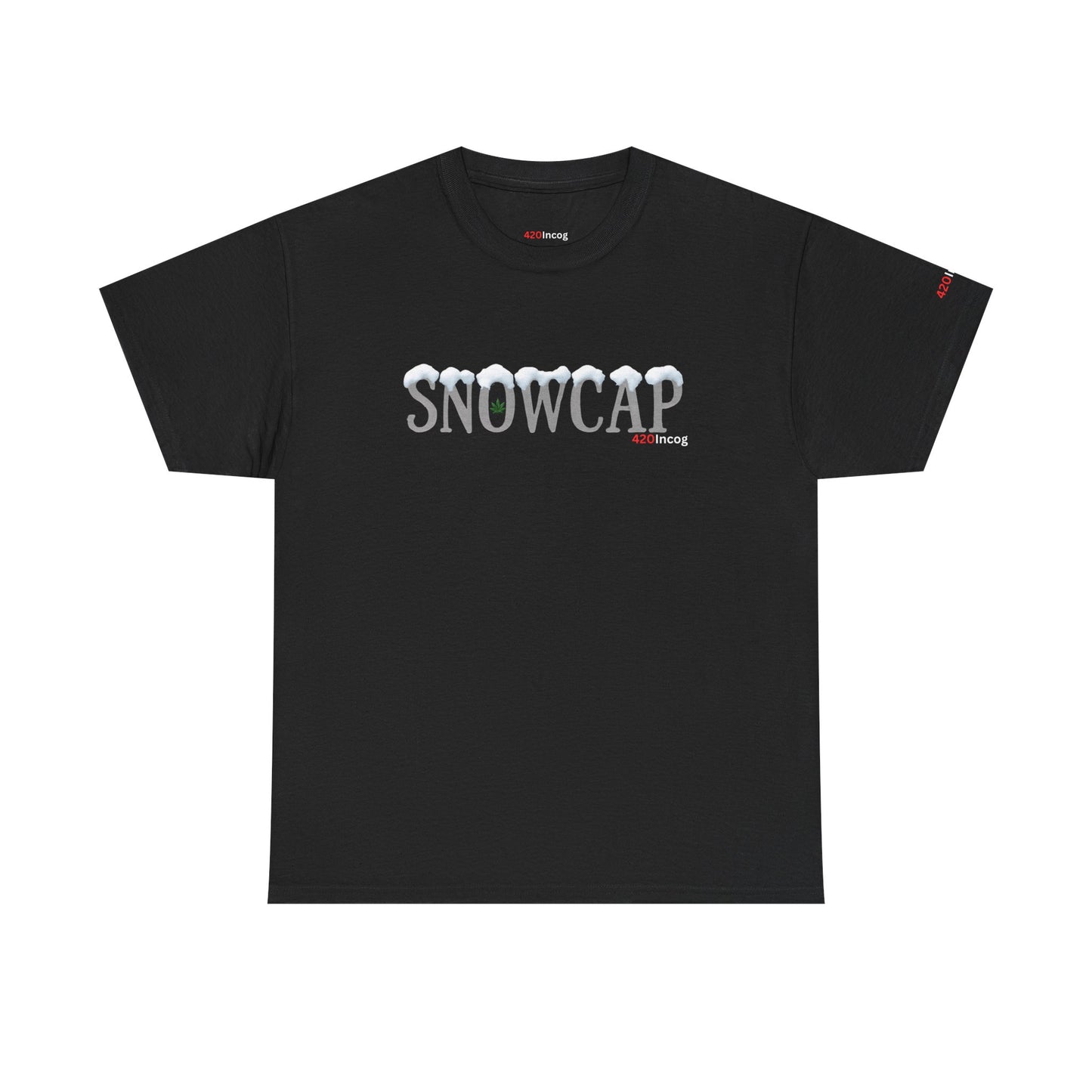 Incog Graphic Tee featuring the Snowcap strain
