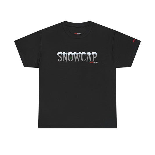 Incog Graphic Tee featuring the Snowcap strain