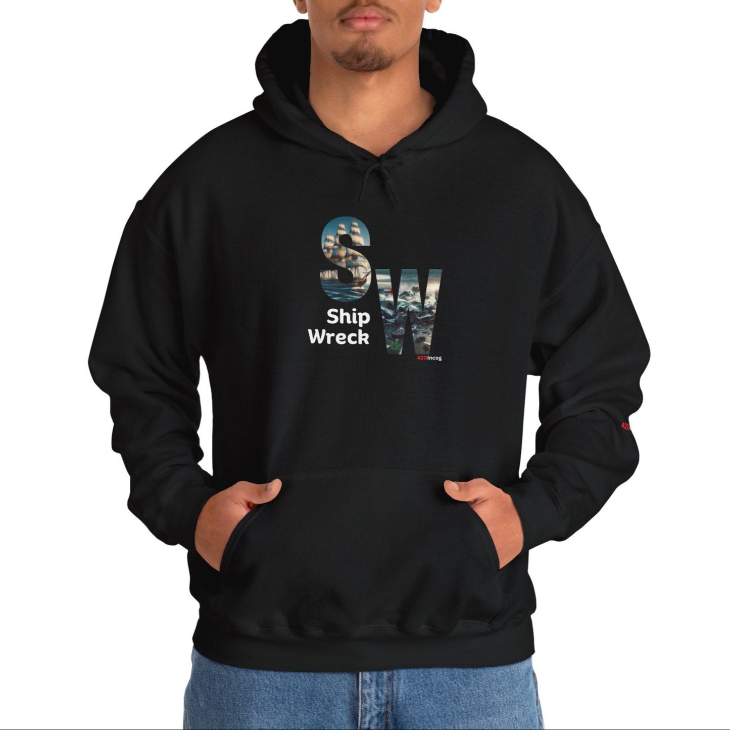Incog Graphic Sweatshirt featuring the Shipwreck strain