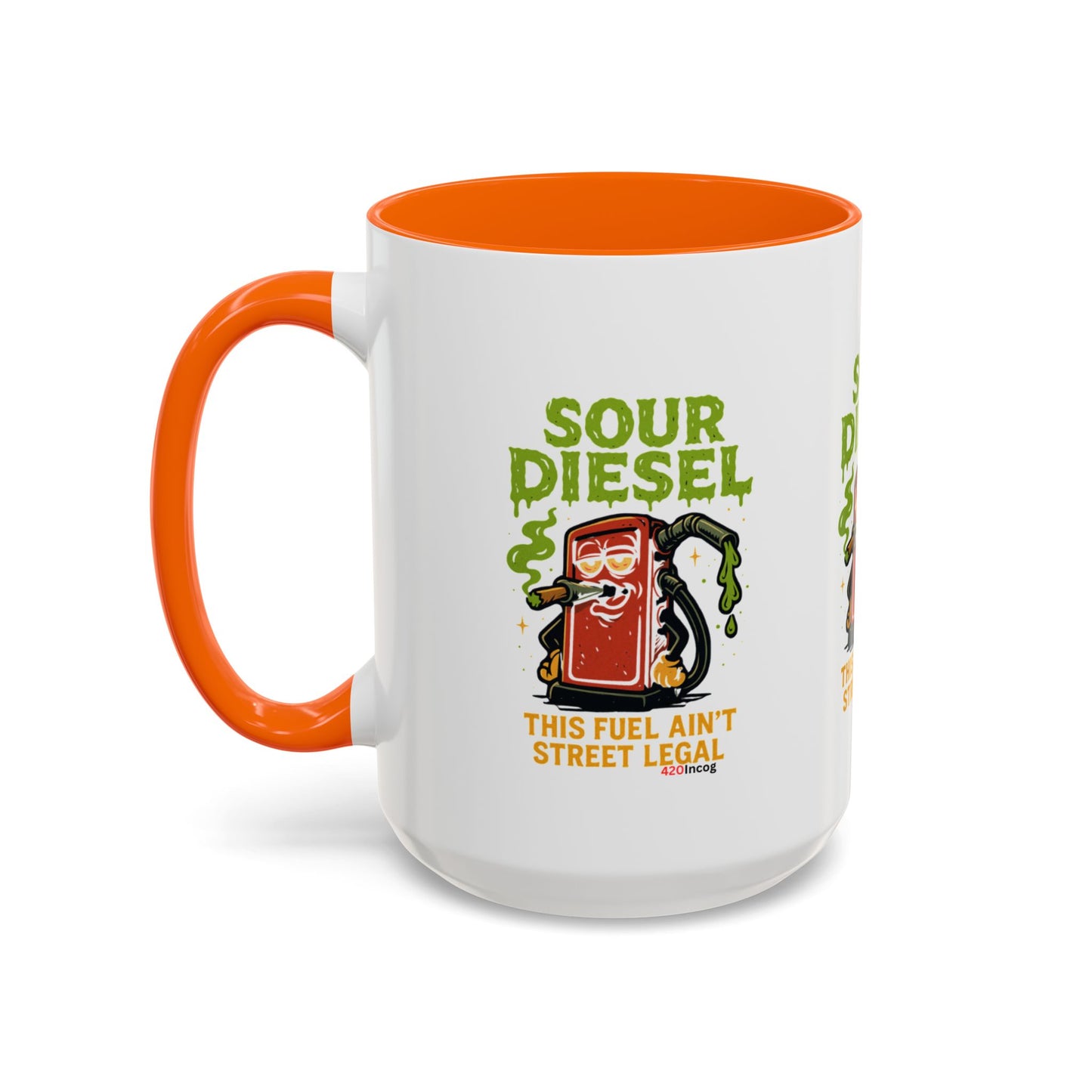 420Incog Big 'Ol Coffee Mug featuring the Sour Diesel strain