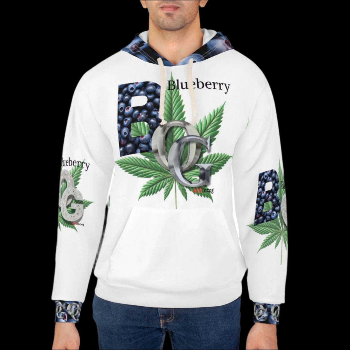 420 Signature Hoodie featuring the Blueberry OG v1.1 strain