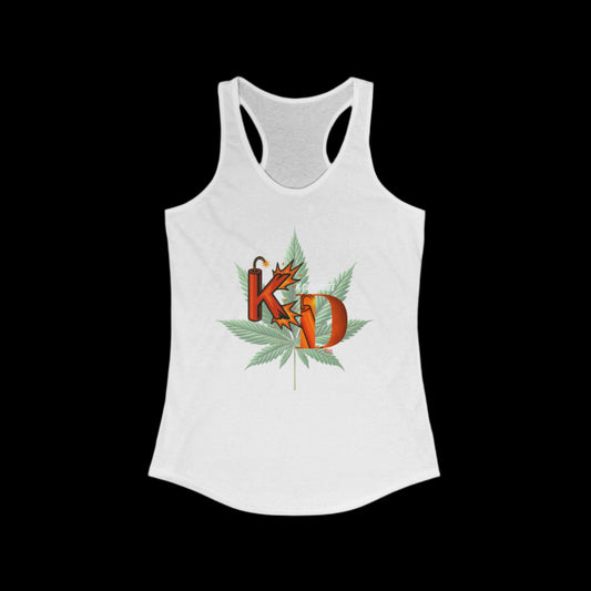 Iconic Women's Racerback Tank Top featuring the K Dynamite strain