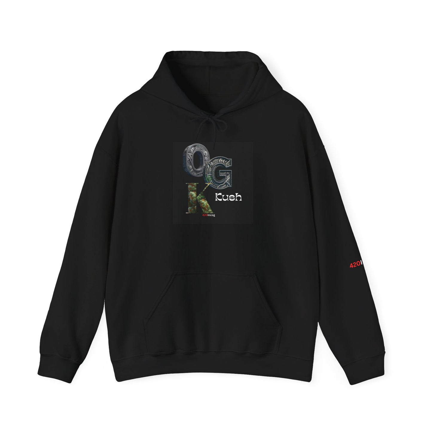 Incog Graphic Sweatshirt featuring the OG Kush strain