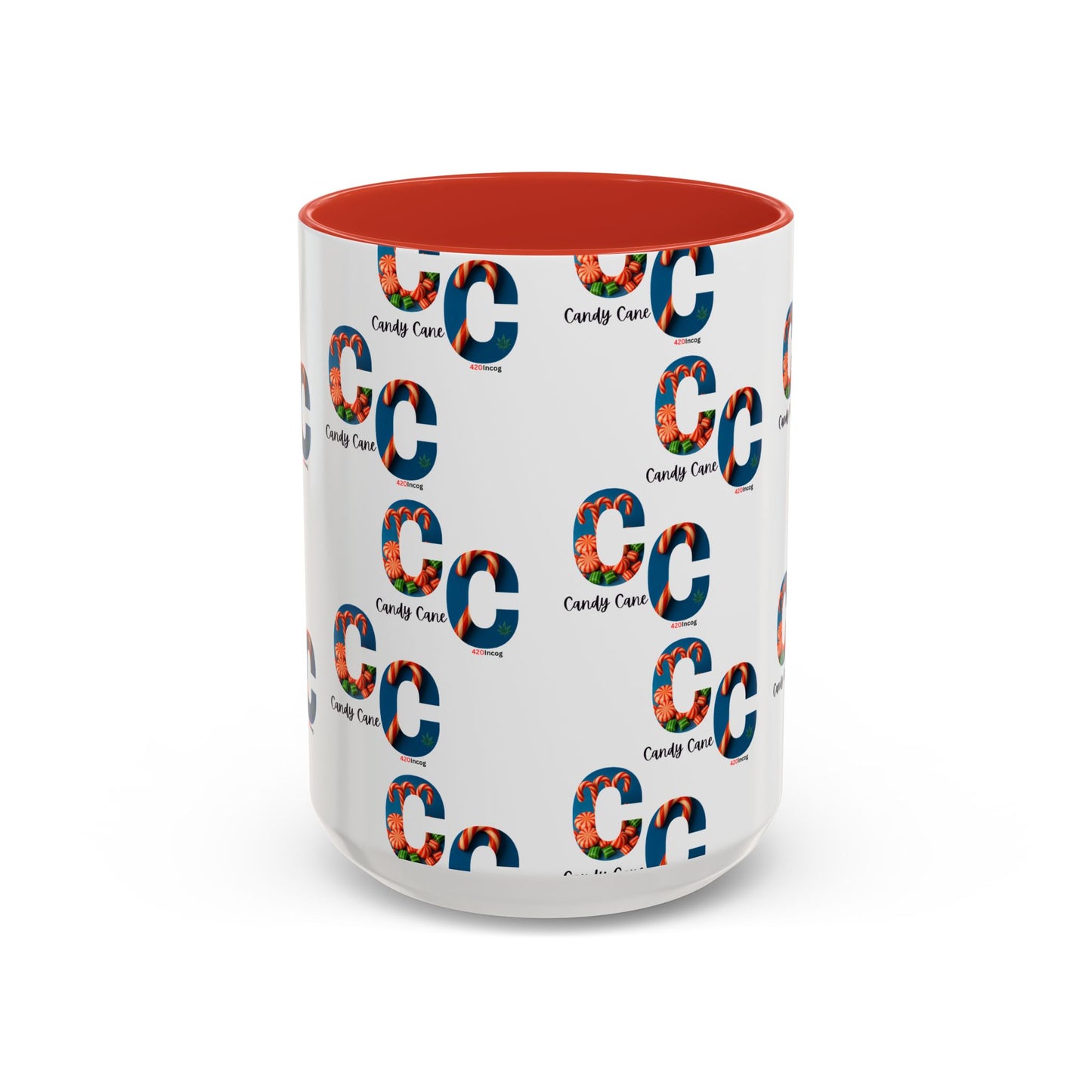 420Incog Big 'Ol Coffee Mug featuring the Candy Cane strain
