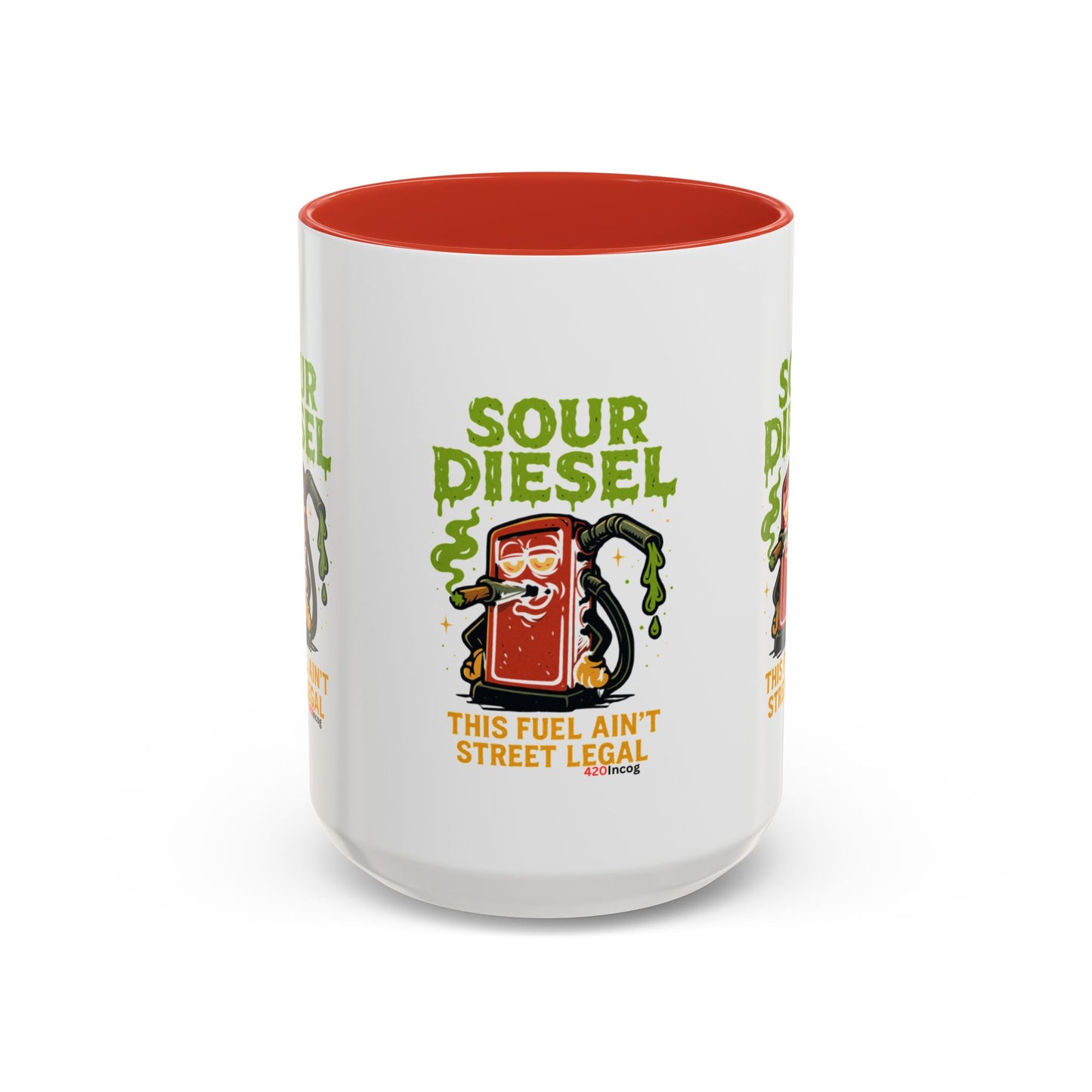 420Incog Big 'Ol Coffee Mug featuring the Sour Diesel strain