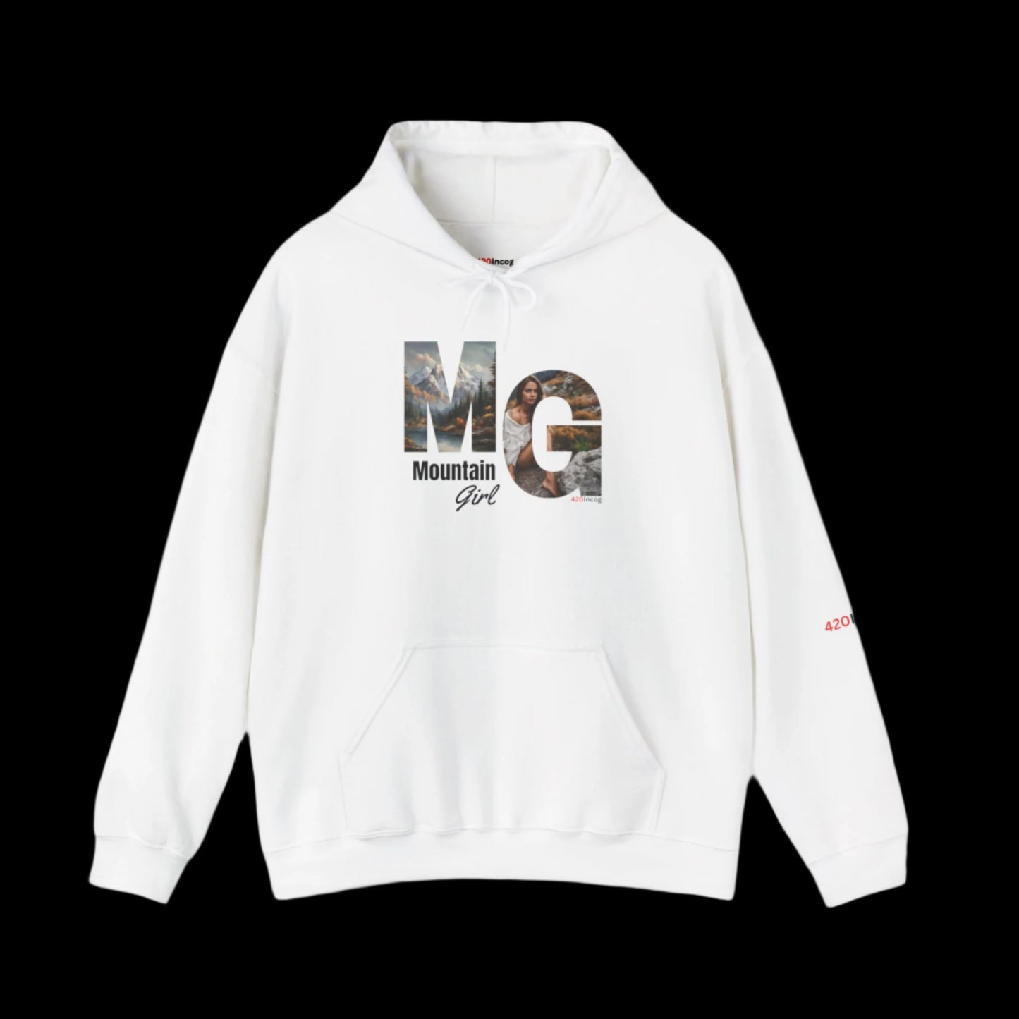 Incog Graphic Sweatshirt featuring the Mountain Girl strain