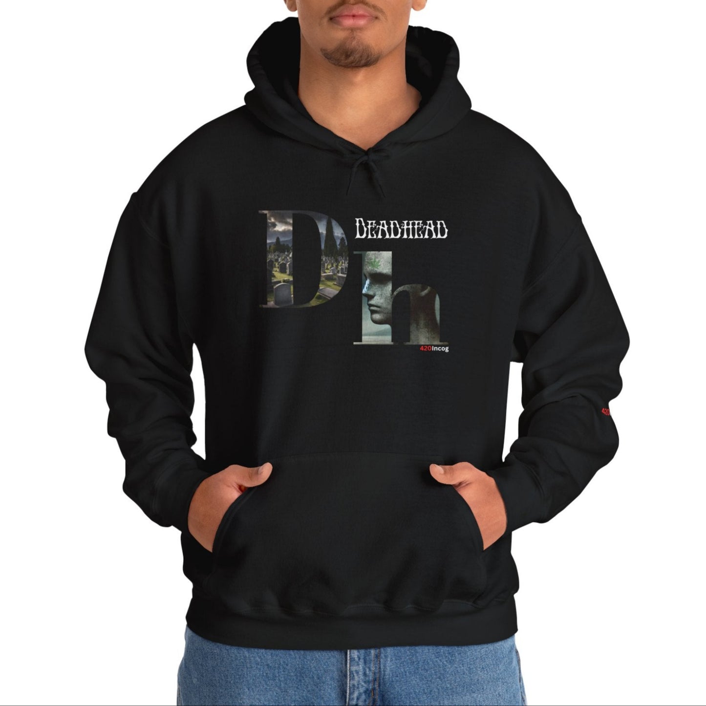 Incog Graphic Sweatshirt featuring the Deadhead  strain