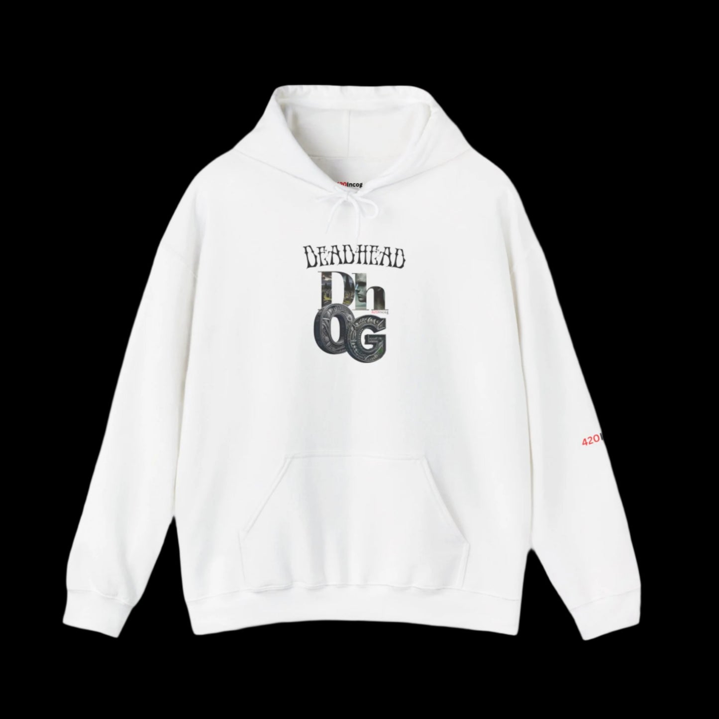Incog Graphic Sweatshirt featuring the Deadhead OG strain