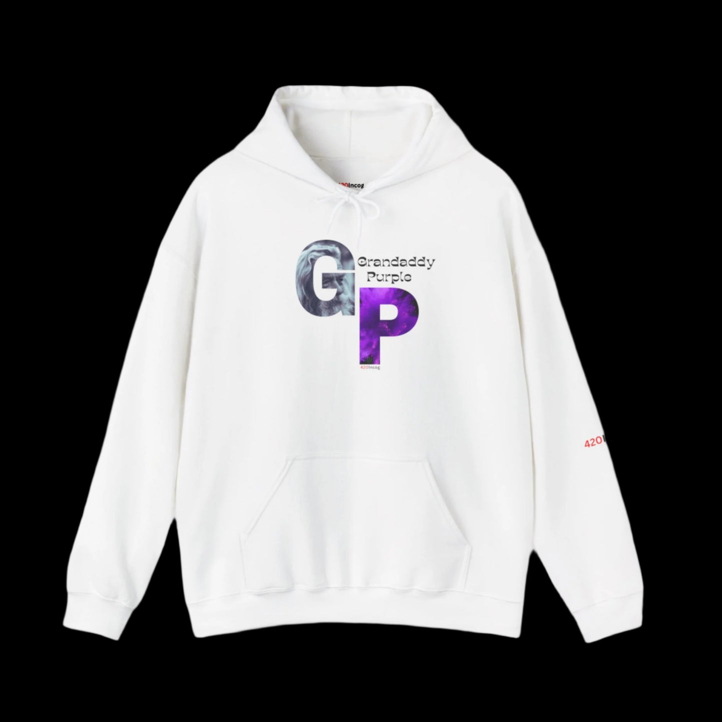Incog Graphic Sweatshirt featuring the Grandaddy Purple strain