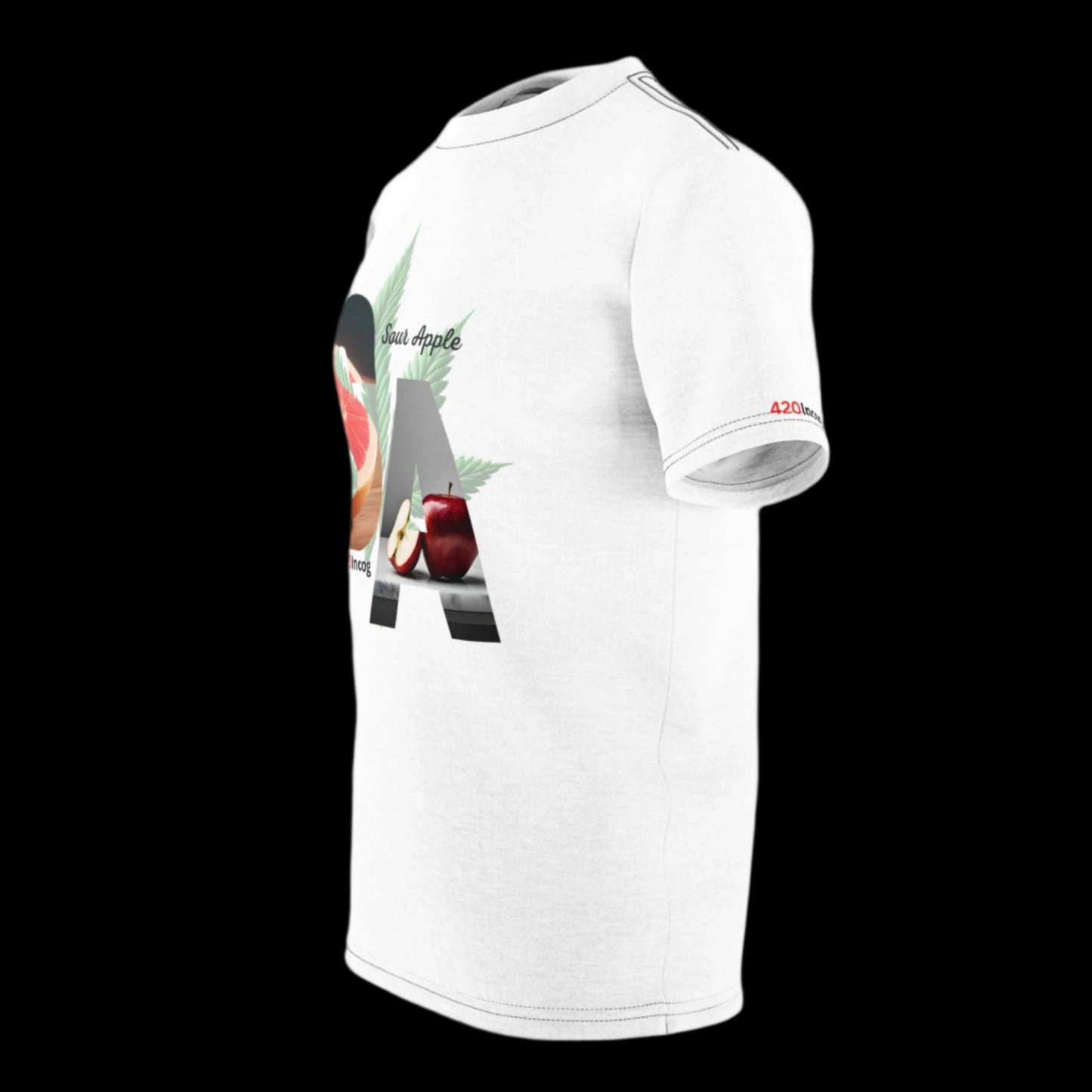 Iconic Street Tee featuring the Sour Apple strain