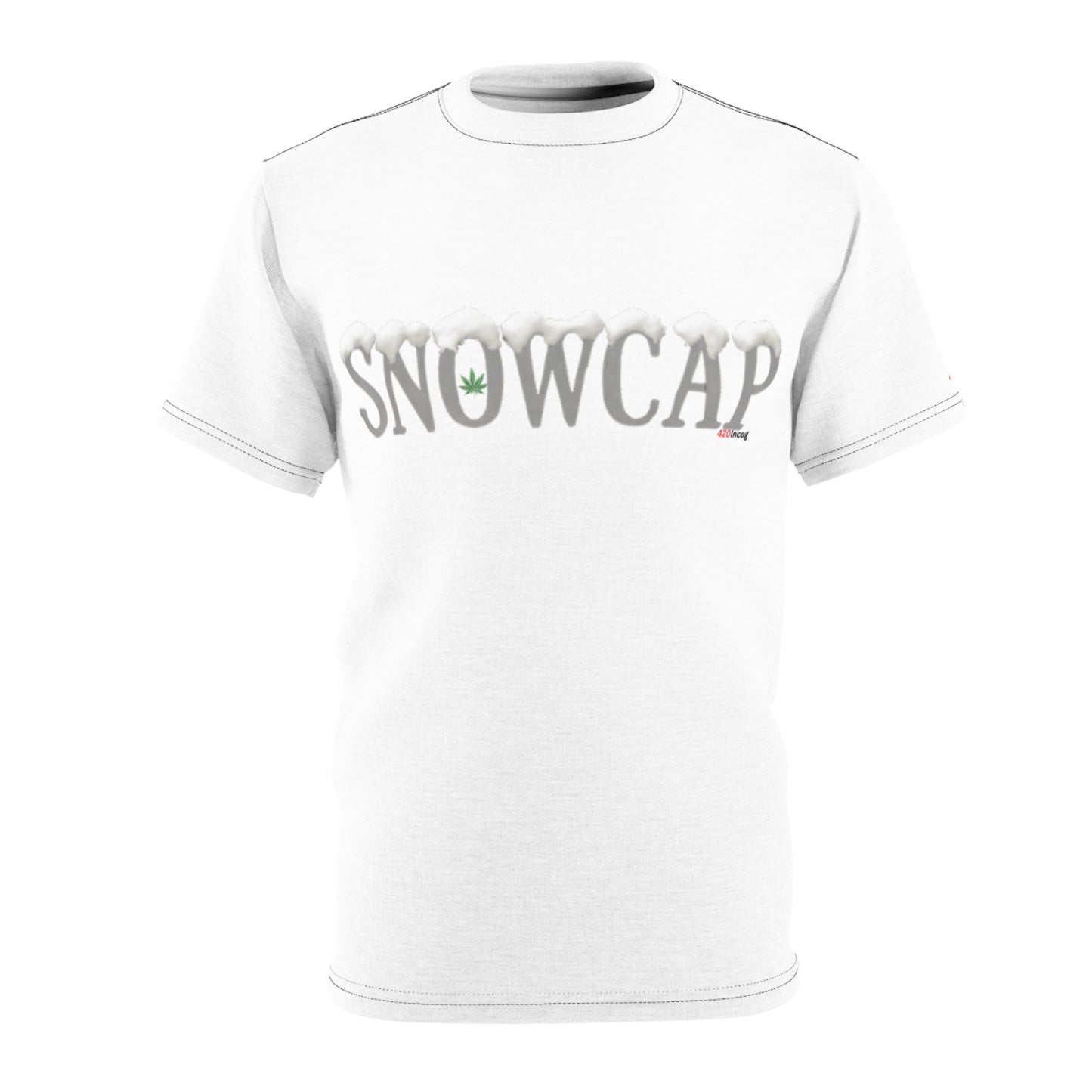 Incog Street Tee featuring the Snowcap strain