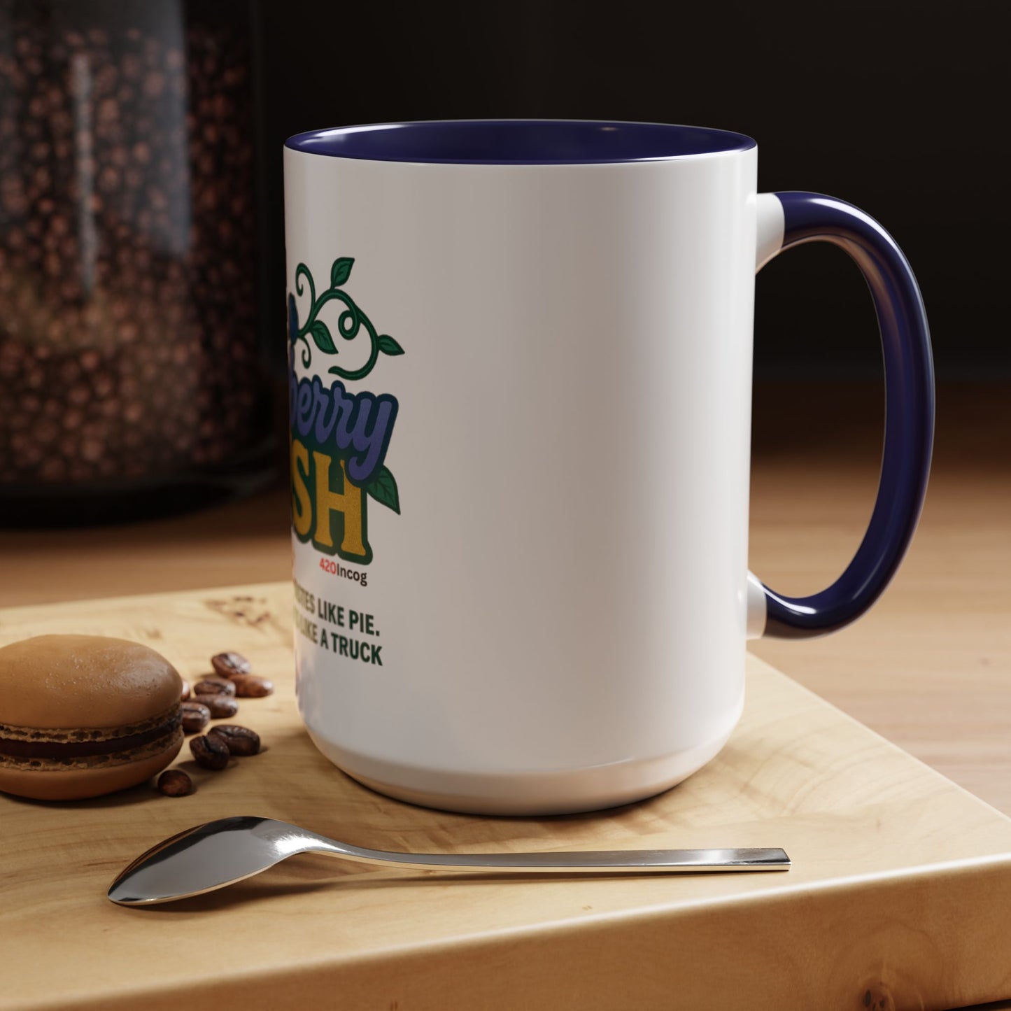 420Incog Big 'Ol Coffee Mug featuring the Blueberry Kush strain