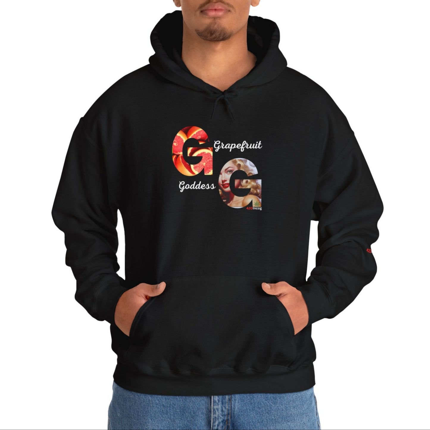 Incog Graphic Sweatshirt featuring the Grapefruit Goddess strain v1.0
