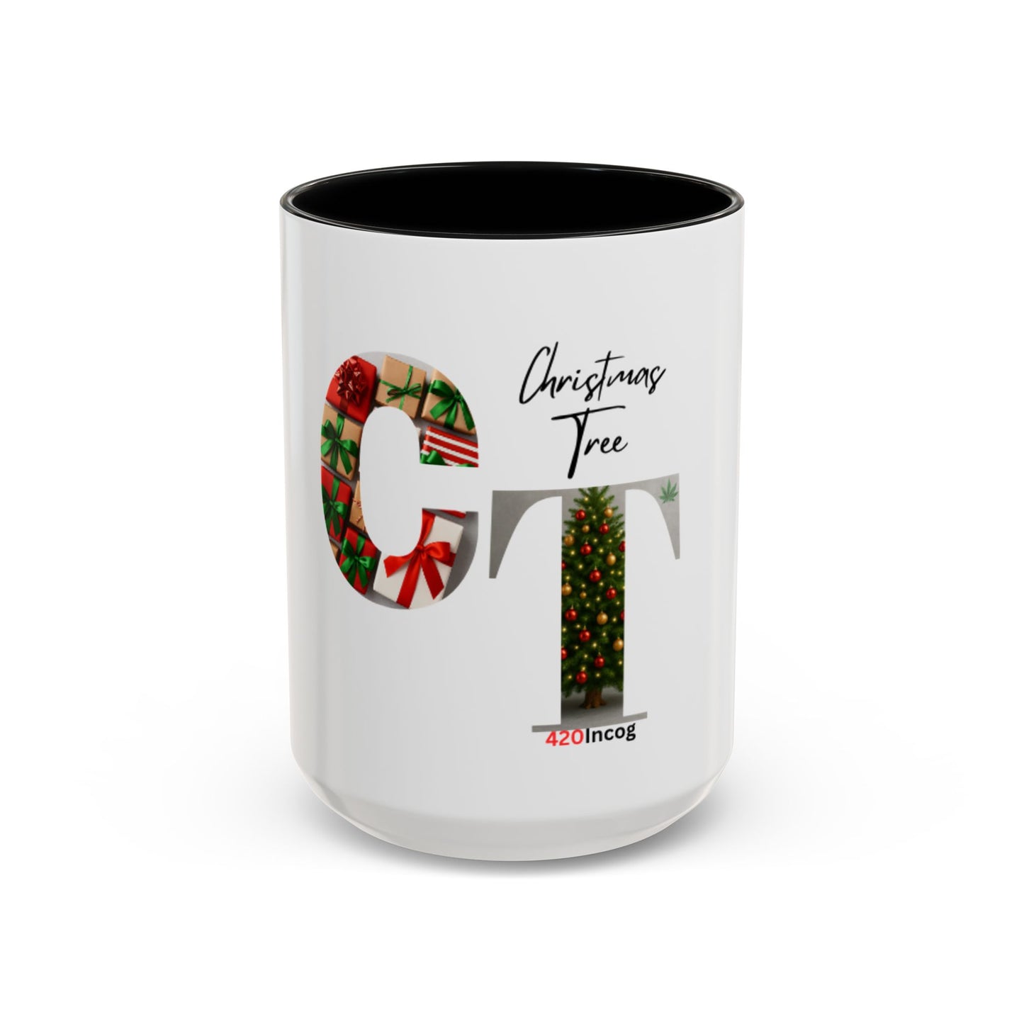 420Incog Big 'Ol Coffee Mug featuring the Christmas Tree strain