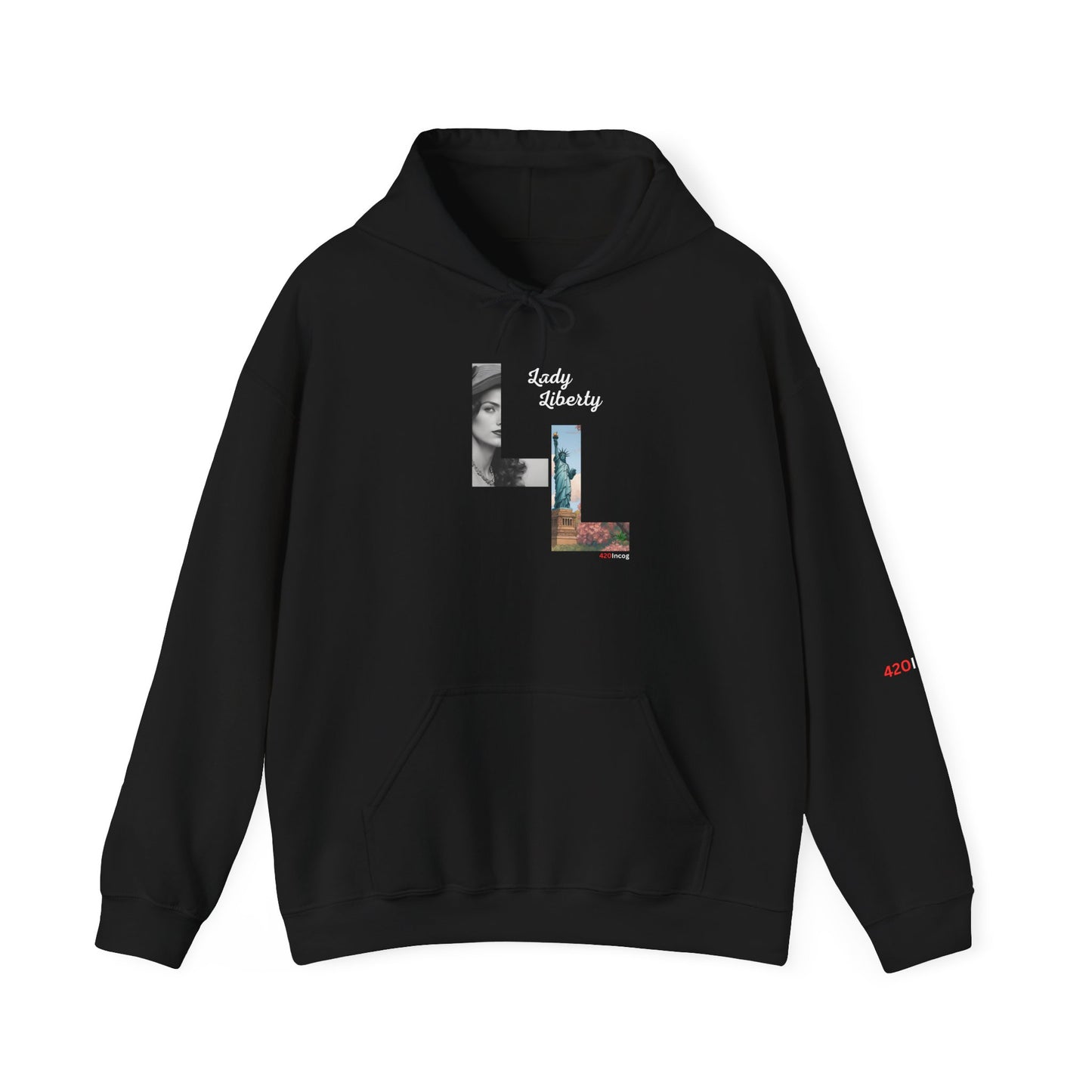 Incog Graphic Sweatshirt featuring the Lady Liberty strain